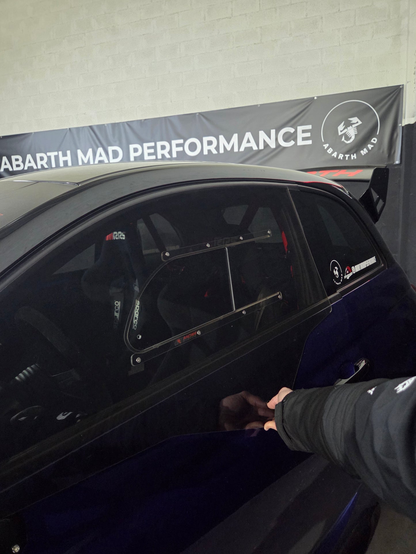 Abarth Ventanas Front Windows Delanteras (2) tipo Biposto Policarbonato WRC Rally