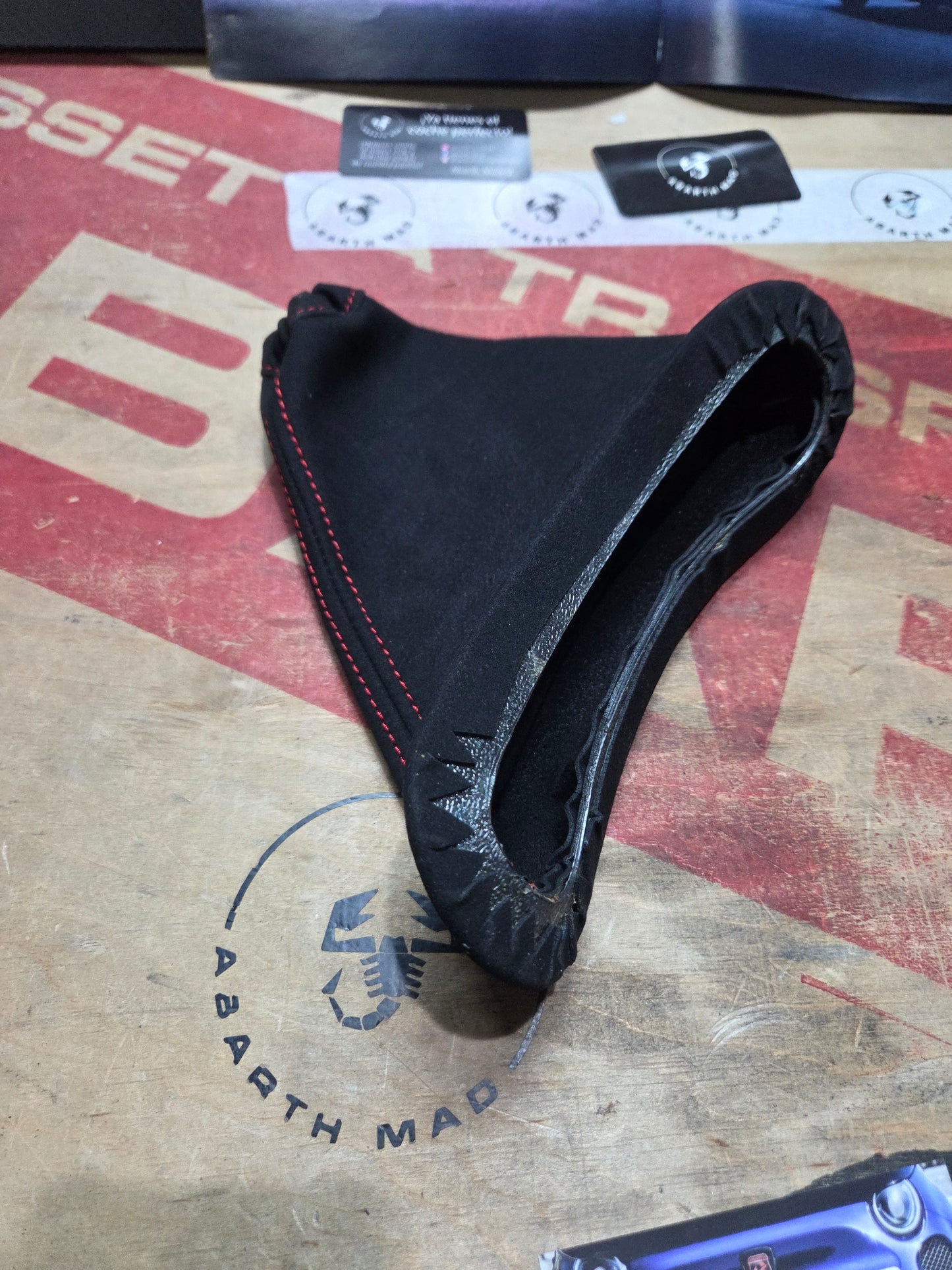 Abarth 500 All Model Fuelle Freno de Mano Alcántara Handbrake Suede