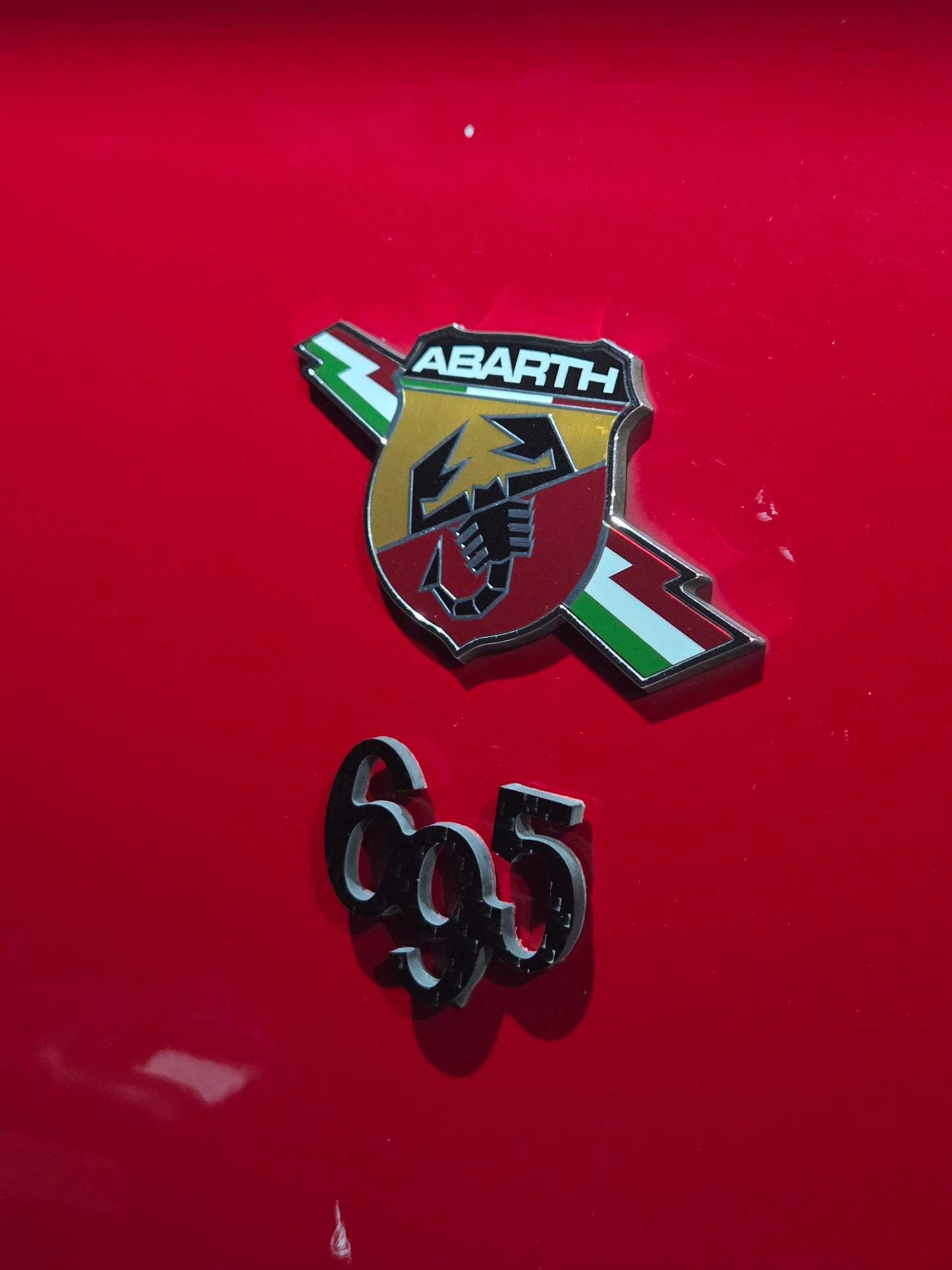 Abarth 595 or 695 Real Carbon Fiber Badge Emblem