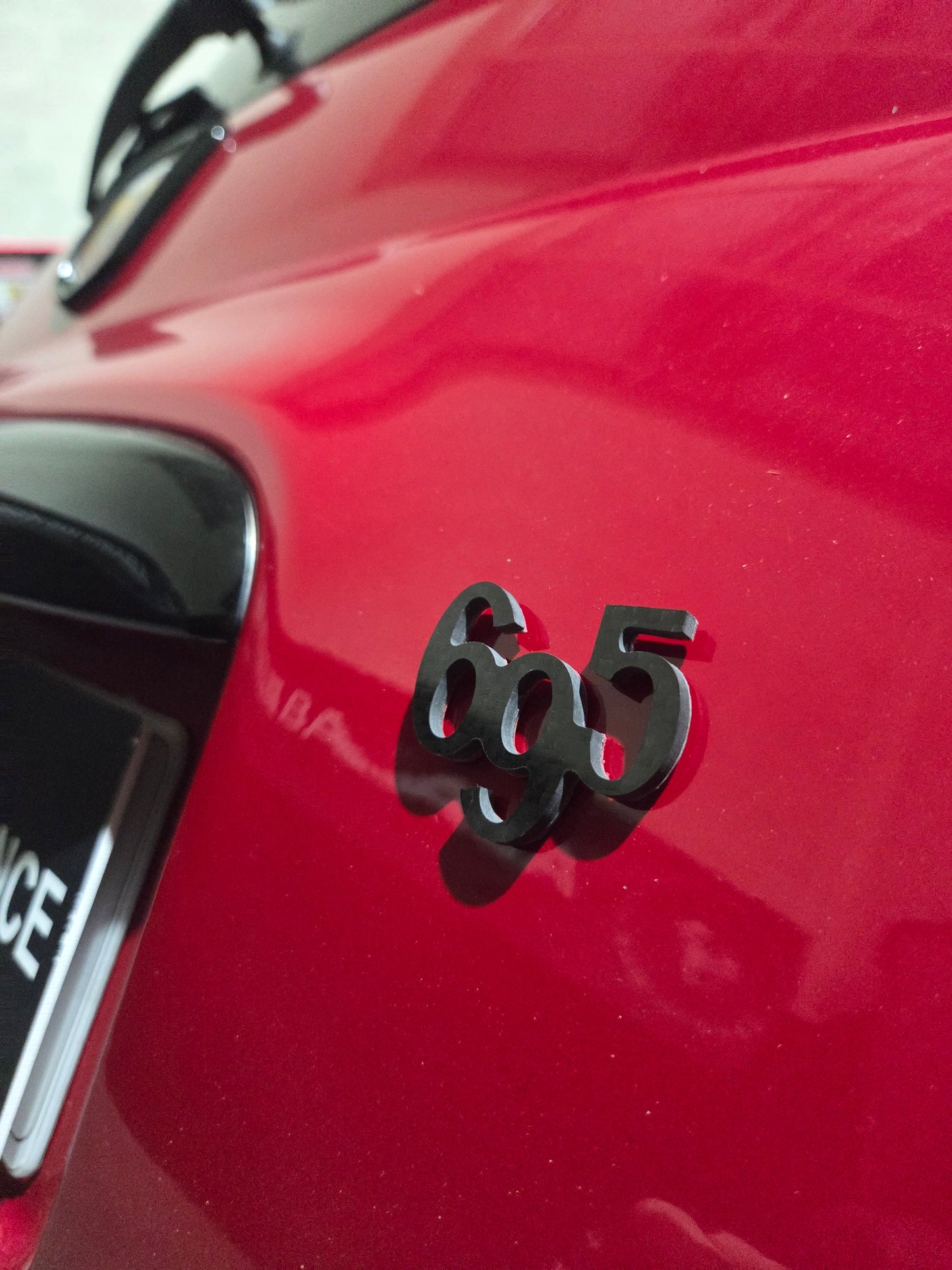 Abarth 595 or 695 Real Carbon Fiber Badge Emblem