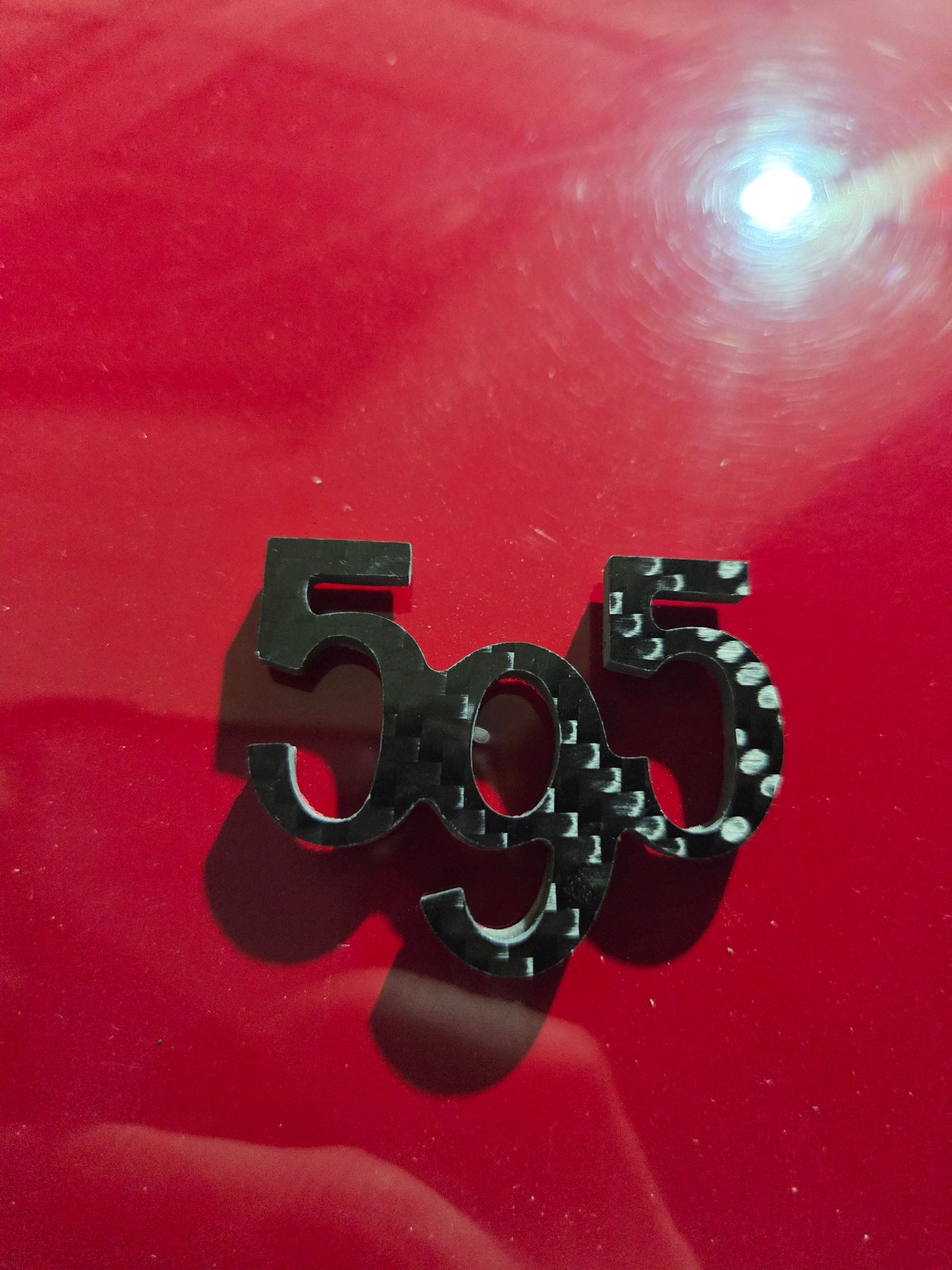 Abarth 595 or 695 Real Carbon Fiber Badge Emblem