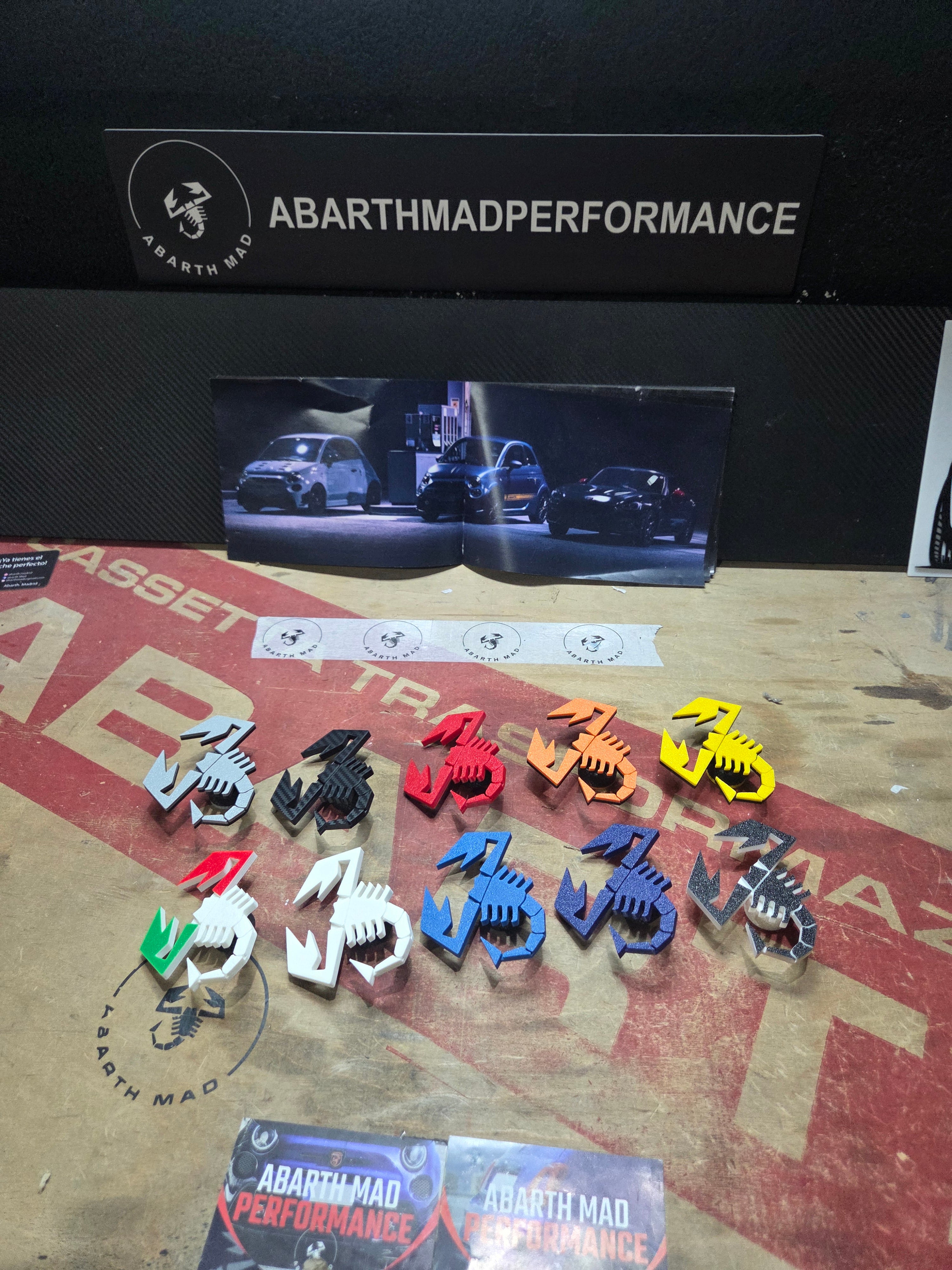 Abarth Scorpion Emblem 3D Diffuser Rear Diffuser Emblem