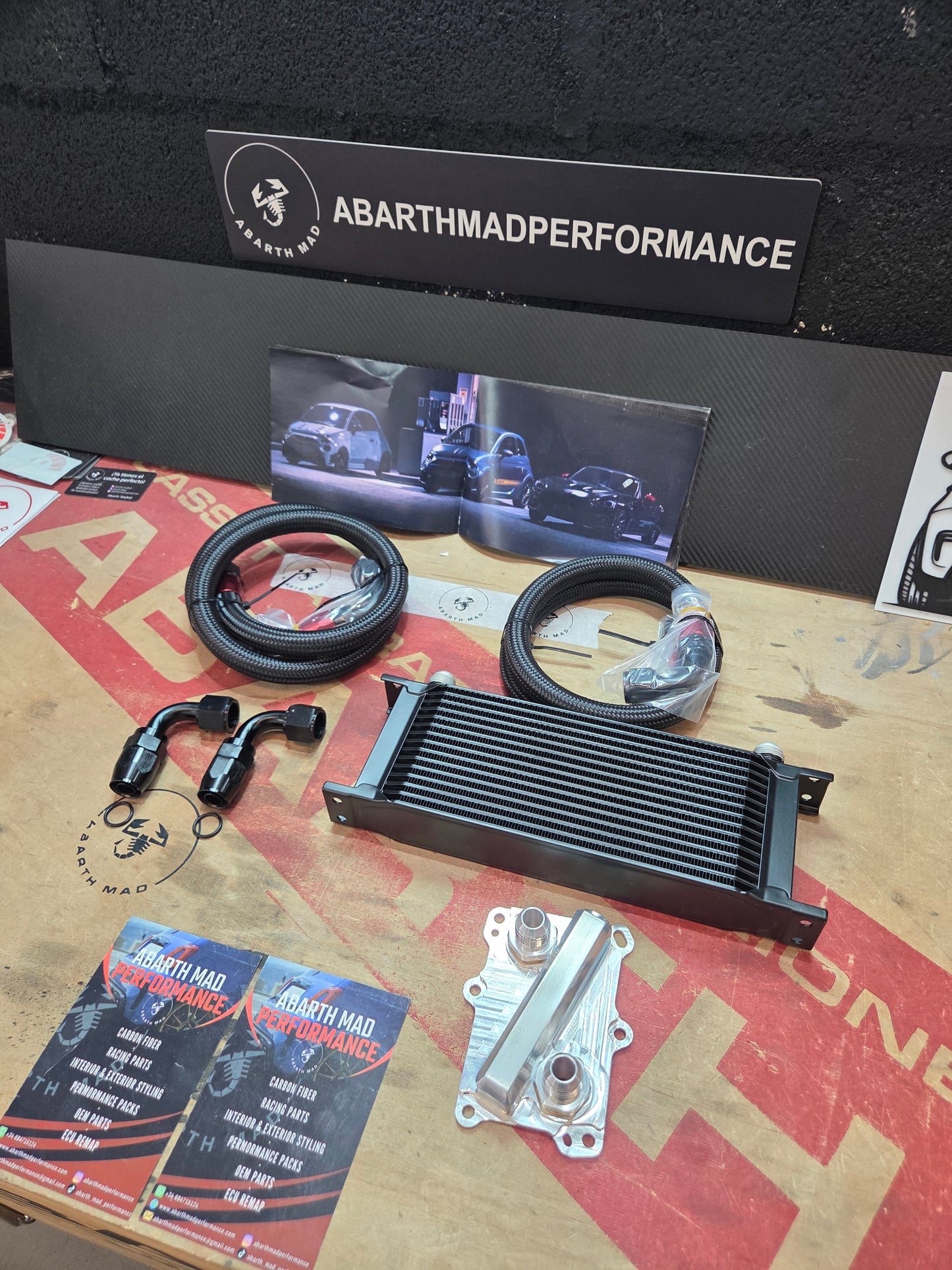 Abarth Fiat Tjet Multiair Kit Oil Cooler Set Completo Radiador de Aceite Thermostat