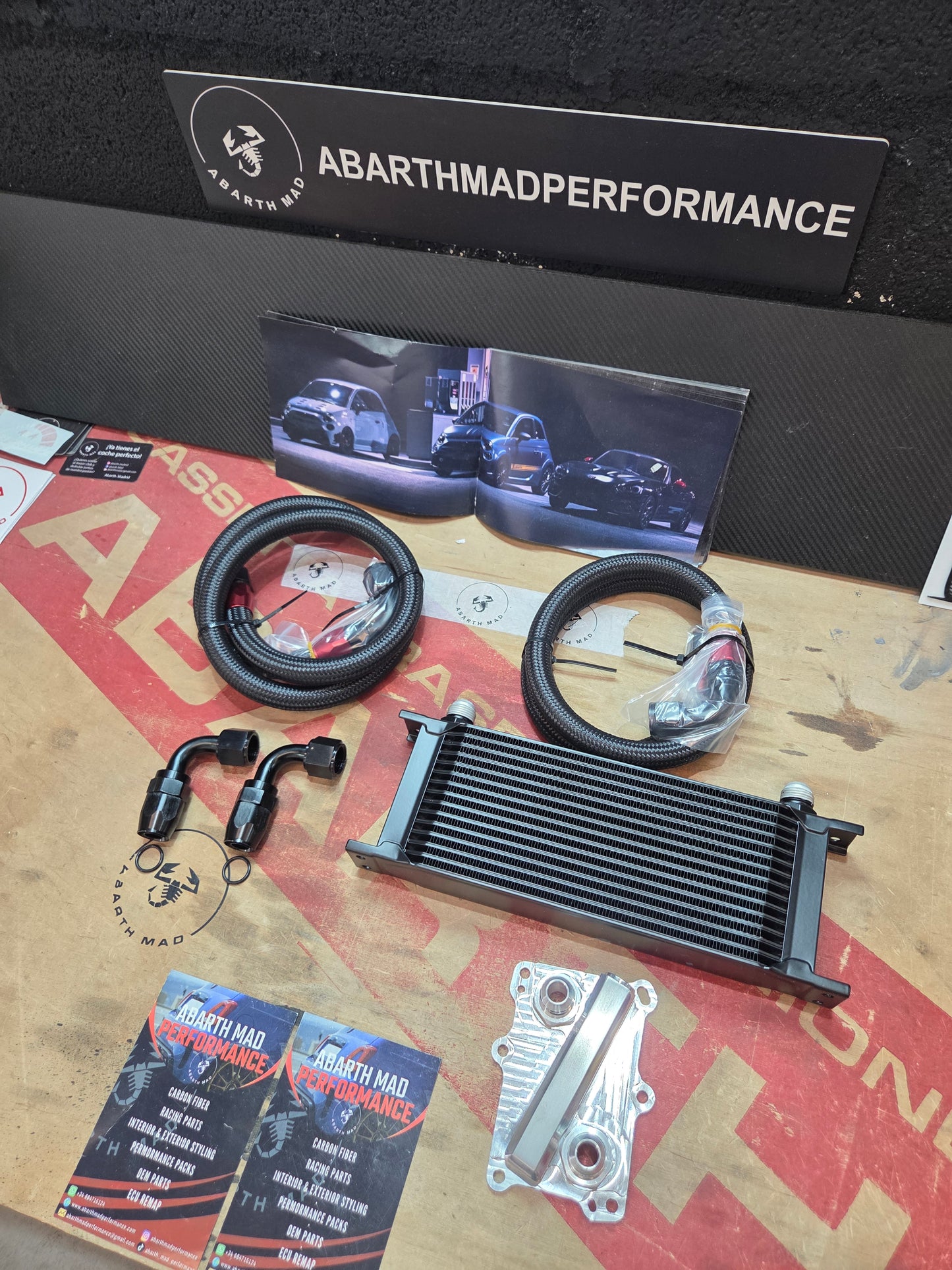 Abarth Fiat Tjet Multiair Kit Oil Cooler Set Completo Radiador de Aceite Thermostat