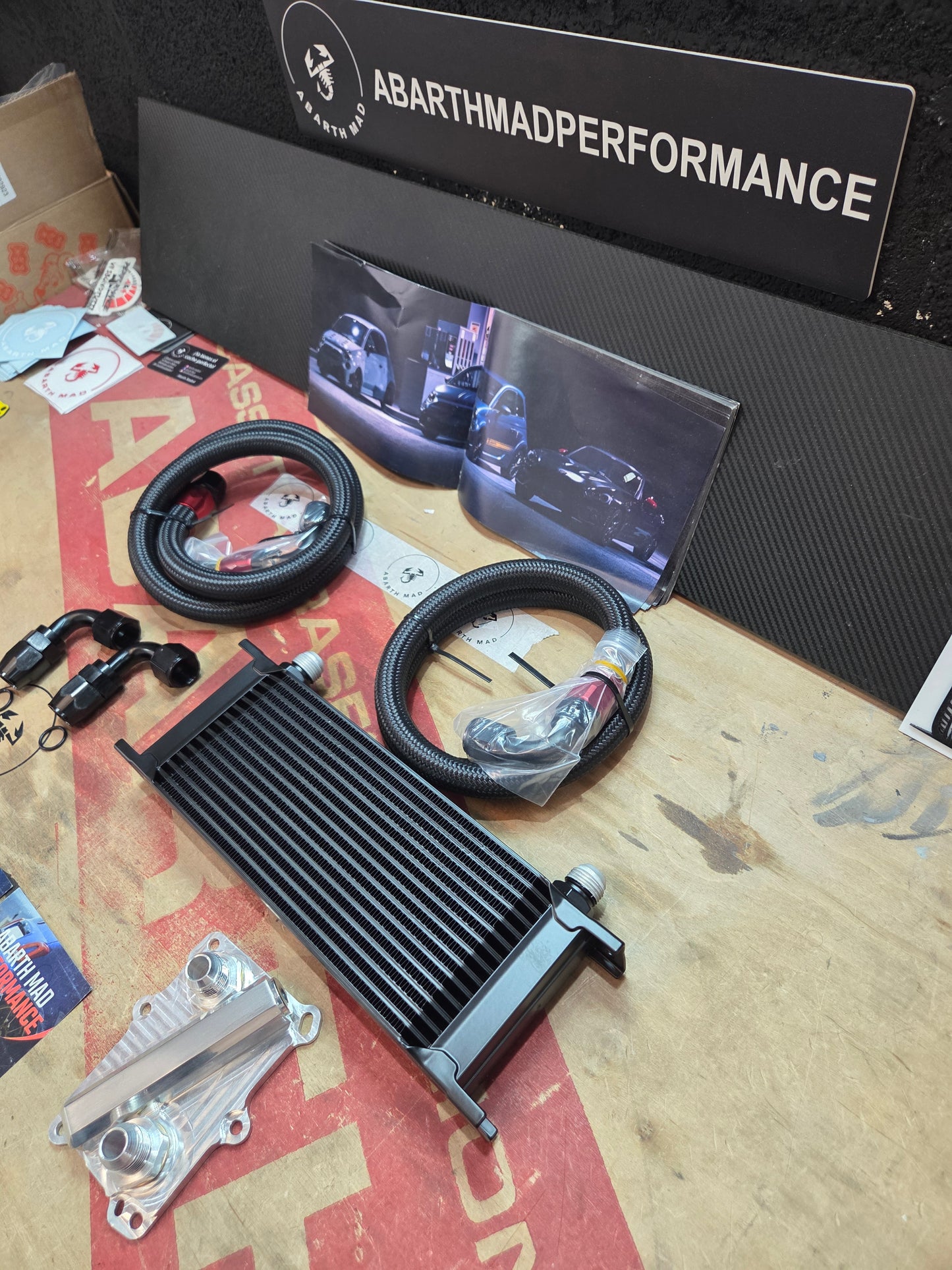 Abarth Fiat Tjet Multiair Kit Oil Cooler Set Completo Radiador de Aceite Thermostat