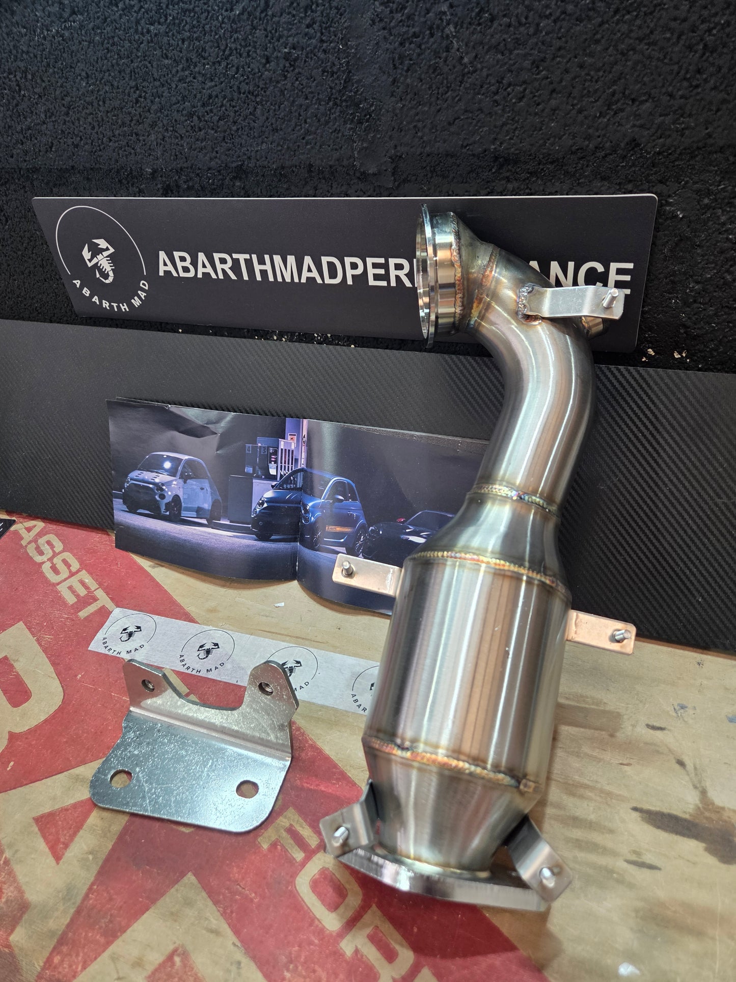 Abarth Catalyst Downpipe Catalizador 200 Celdas IHI o GARRET 1446