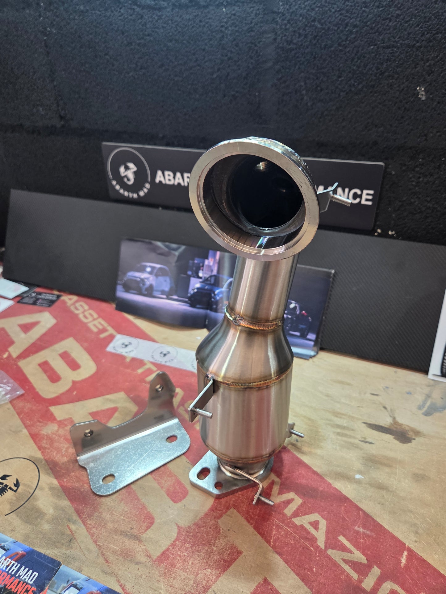 Abarth Catalyst Downpipe Catalizador 200 Celdas IHI o GARRET 1446