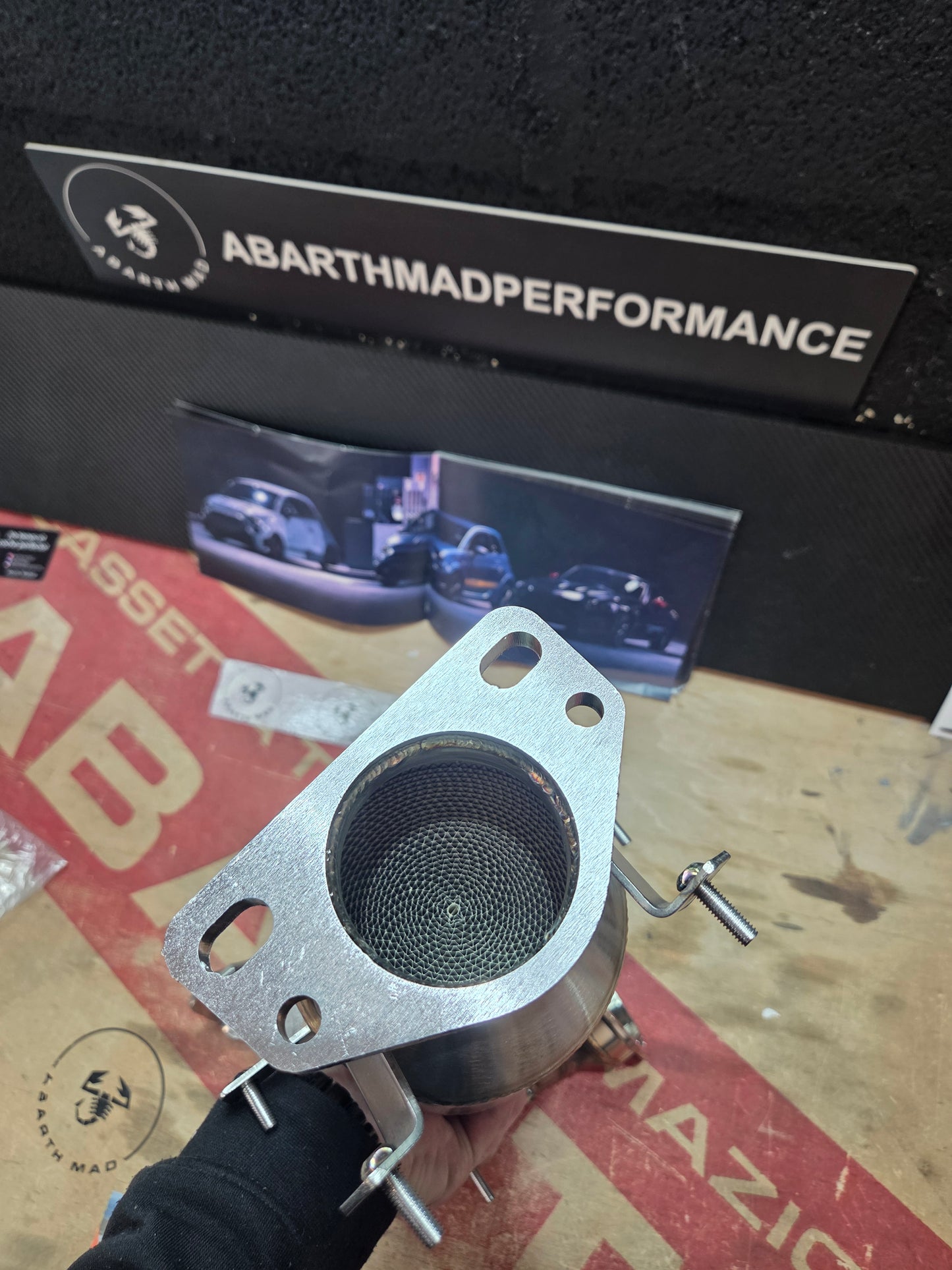 Abarth Catalyst Downpipe Catalizador 200 Celdas IHI o GARRET 1446