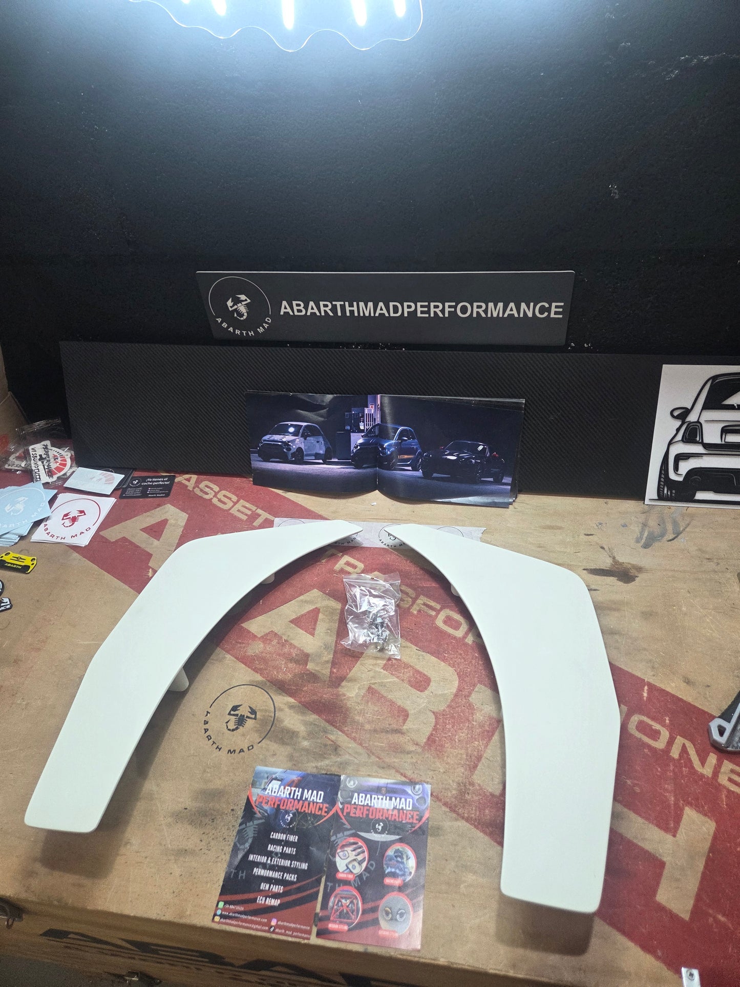 Abarth 500 All Model Canards Traseros Paragolpes Rear Bumper Fibra o Carbono CHD
