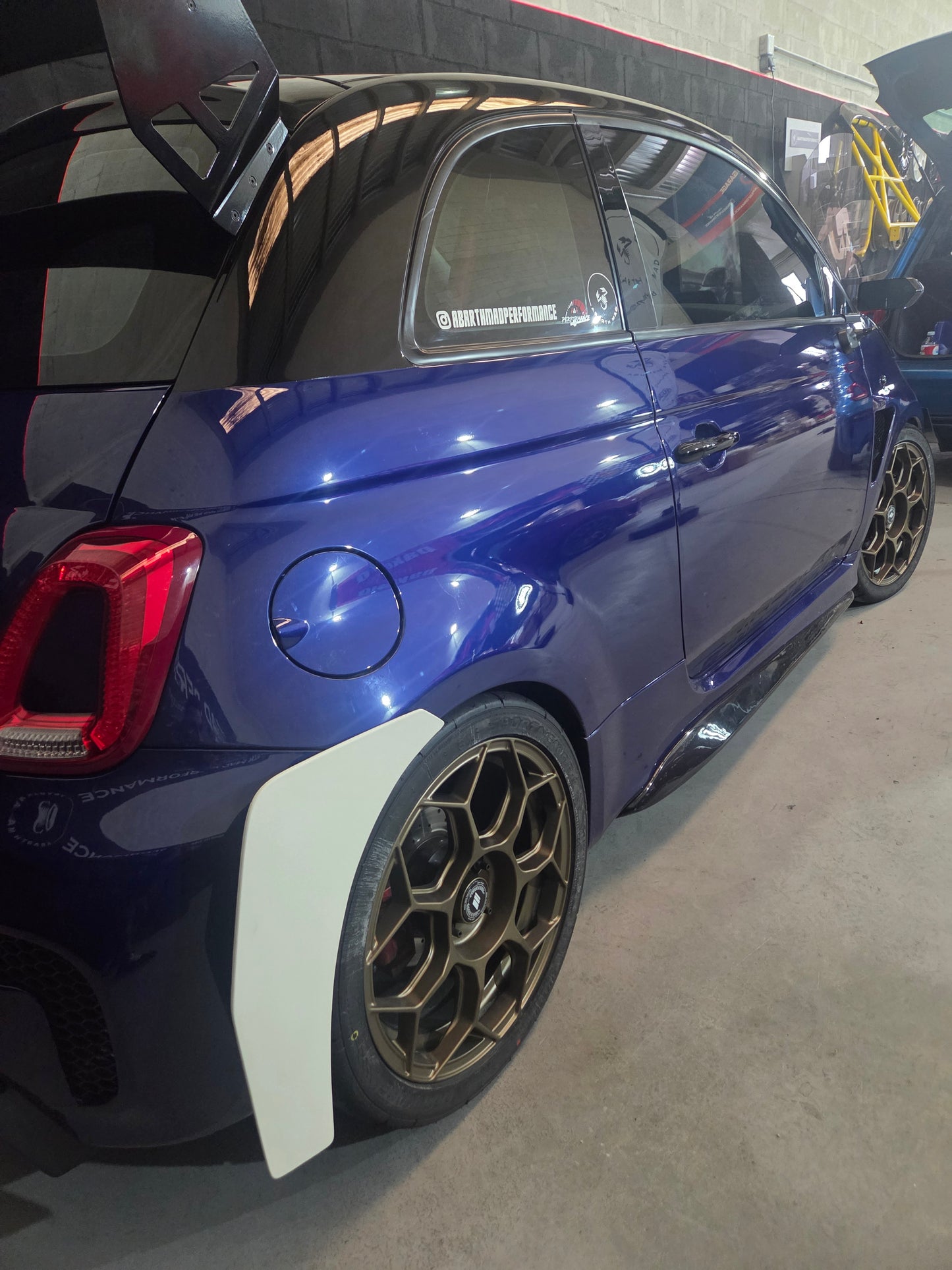 Abarth 500 All Model Canards Traseros Paragolpes Rear Bumper Fibra o Carbono CHD