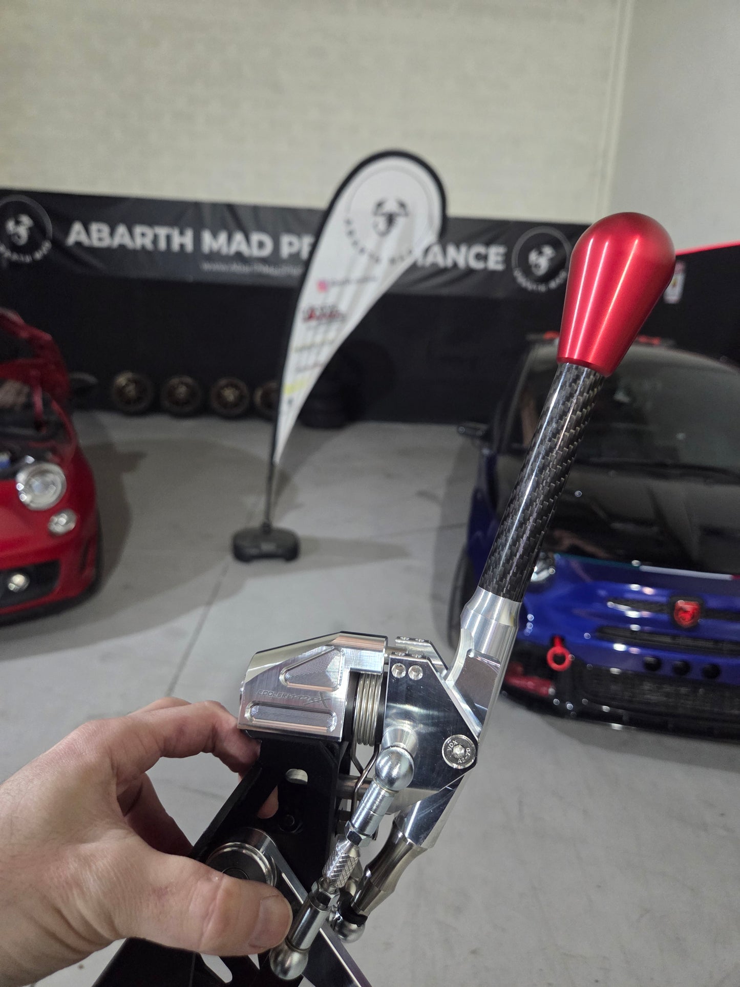 New!! CNC Machined Abarth 500 Ultrashifter Carbon Fiber Cambio Corto