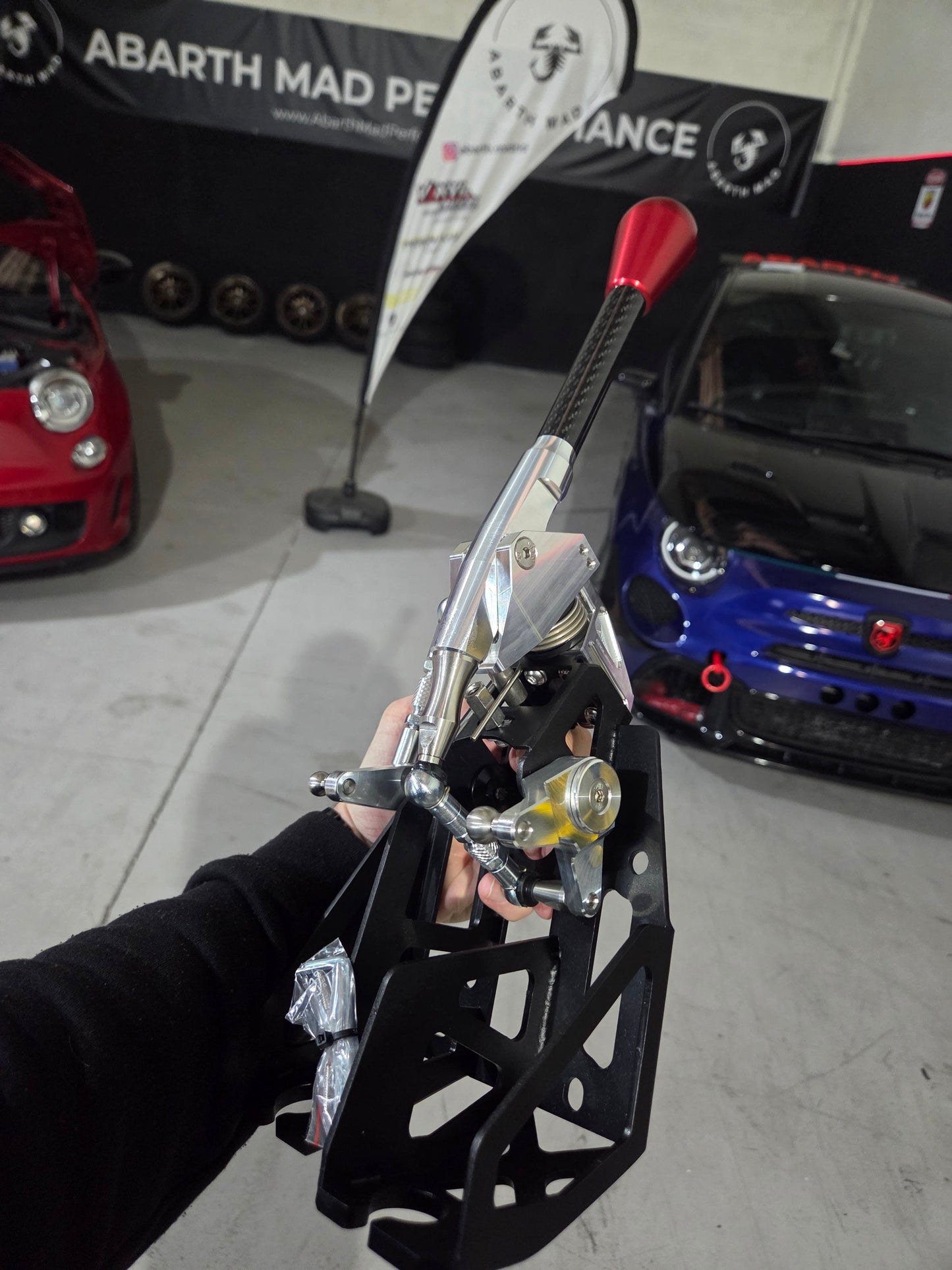 New!! CNC Machined Abarth 500 Ultrashifter Carbon Fiber Cambio Corto