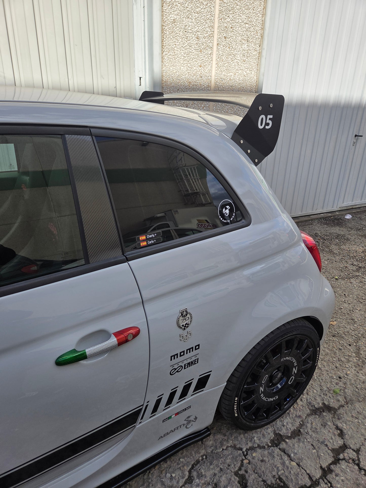 Abarth Alerón Spoiler Trackaero 1.0 Spain Negro Fiber o Carbon Fiber
