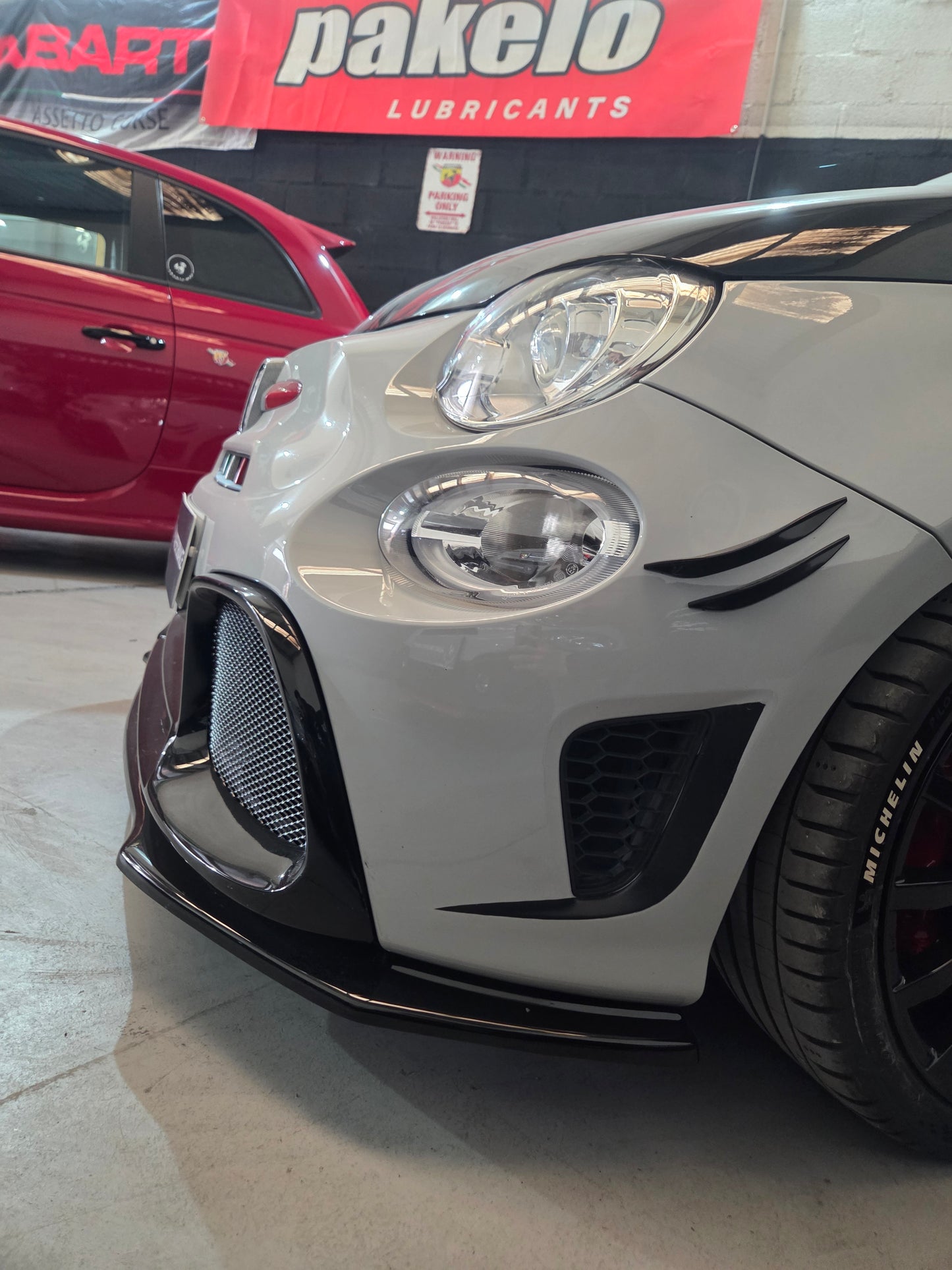 Abarth Frontale Elimina Fendinebbia in Fibra