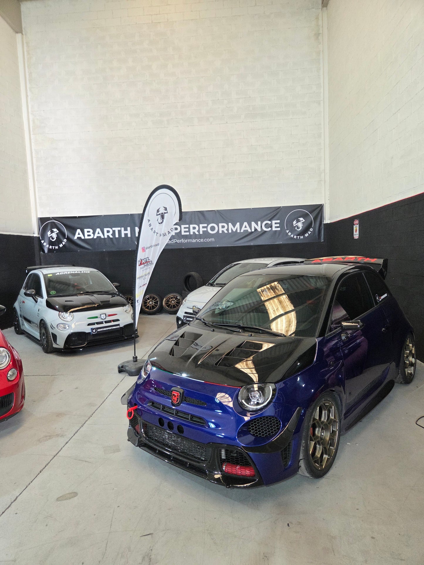Abarth Hood Capó Performance Fibra Doble Salida Air Ducts