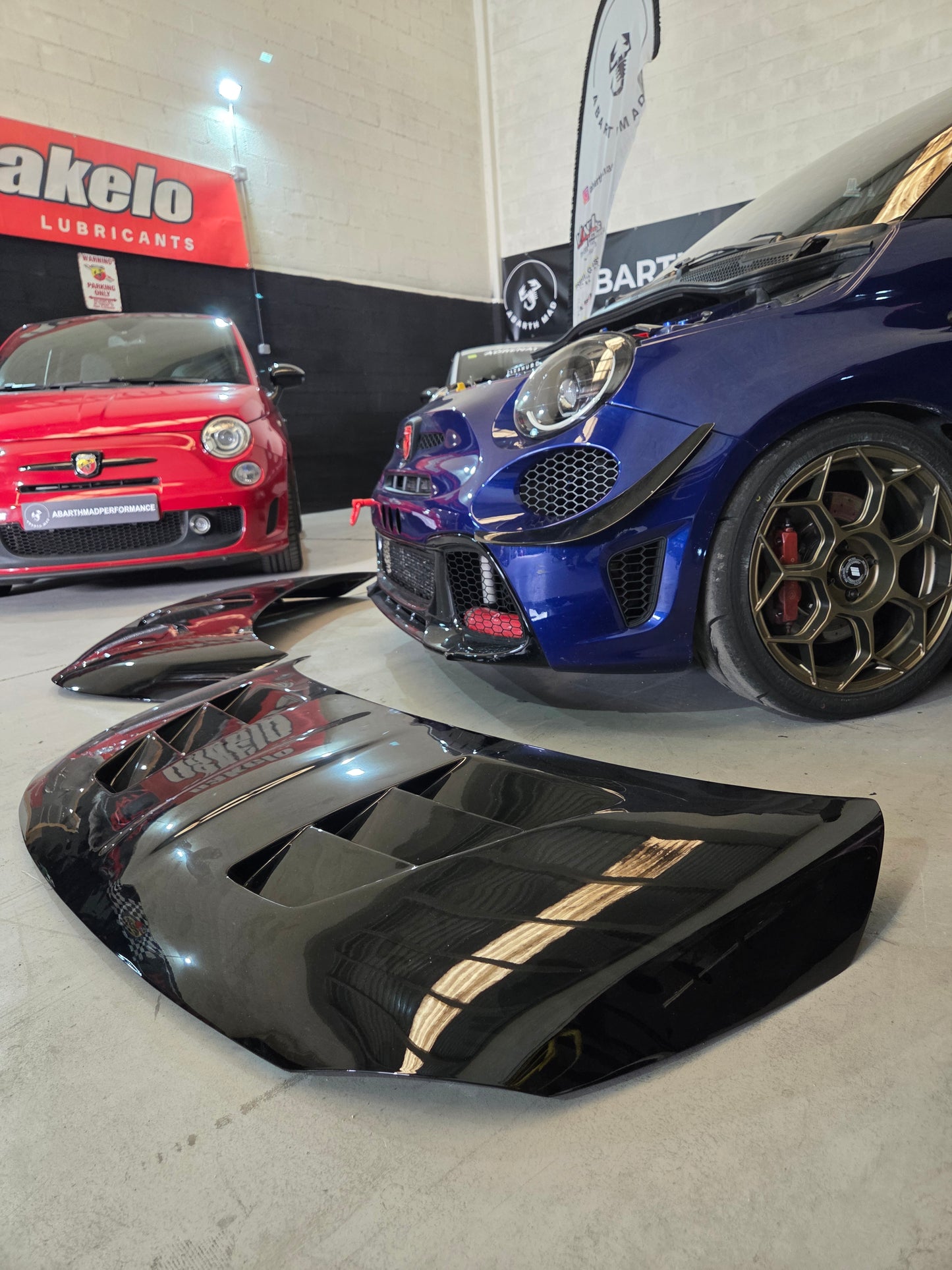 Abarth Hood Capó Performance Fibra Doble Salida Air Ducts