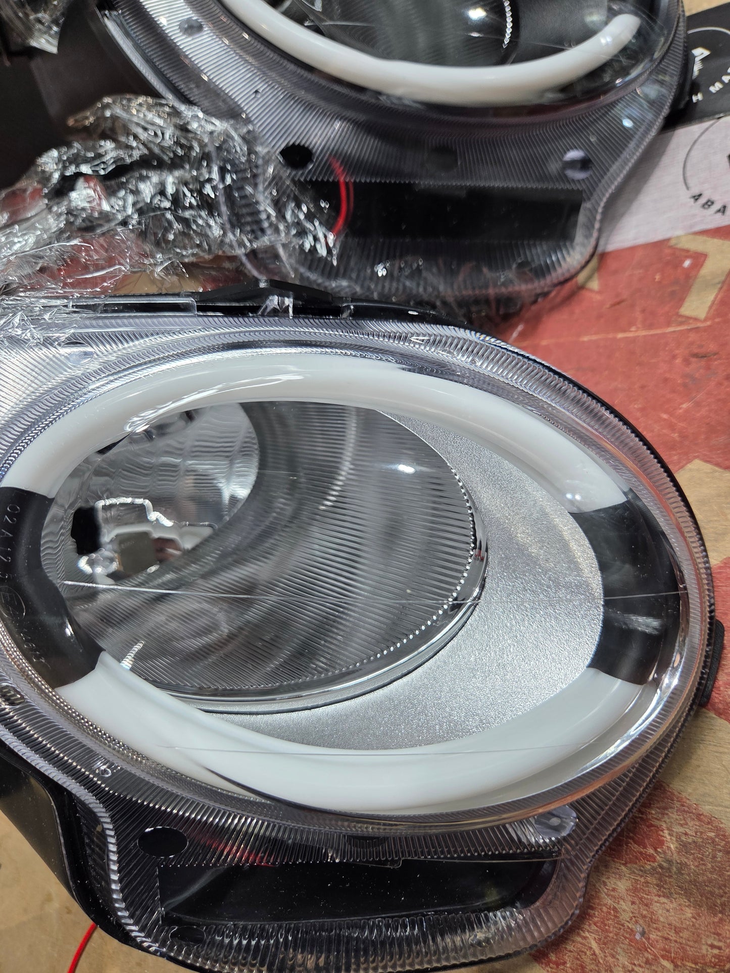 Abarth 500 595 695 Custom Led Painted DRL Daylights Diurnos Faros Lights