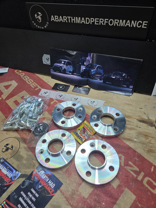 Abarth Fiat 500 Alfa Mito Kit Separadores 12mm or 16mm Wheel Spacers with Bolts