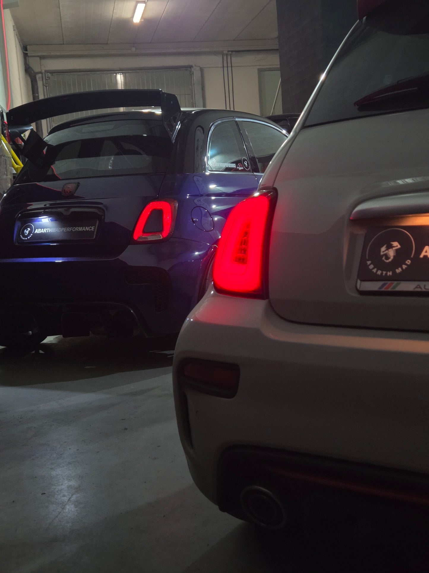 New!! Abarth 2016+ Restyling Led Rear Lights Luces Traseras Grey, White, Red or Dark Red