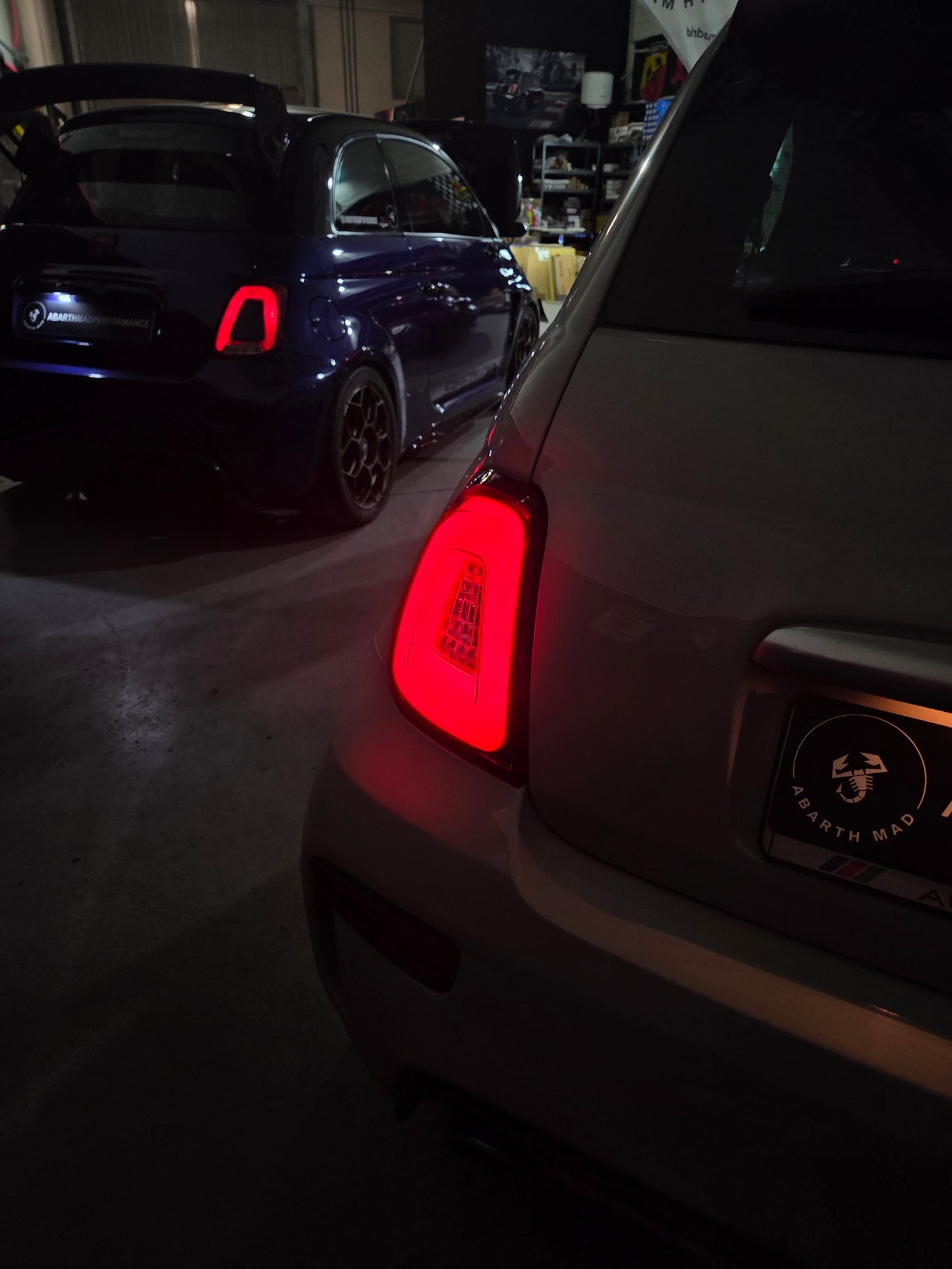 New!! Abarth 2016+ Restyling Led Rear Lights Luces Traseras Grey, White, Red or Dark Red