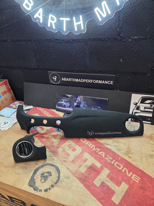 Abarth 500 All Model Fiat Salpicadero Tapizado Dashboard Custom Leather Alcántara