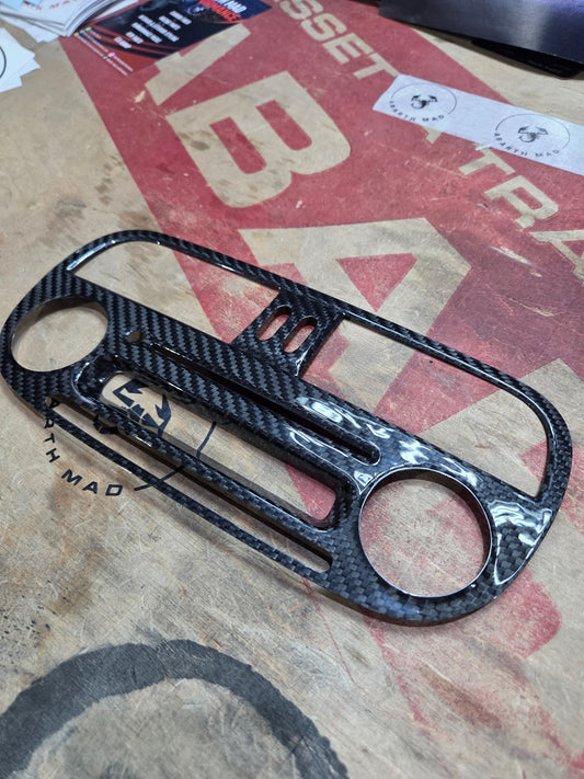 Abarth Fiat 500 Pre Restyling Facelit 2008-2016 Cover Radio Fibra de Carbono 100% Real Carbon Fiber