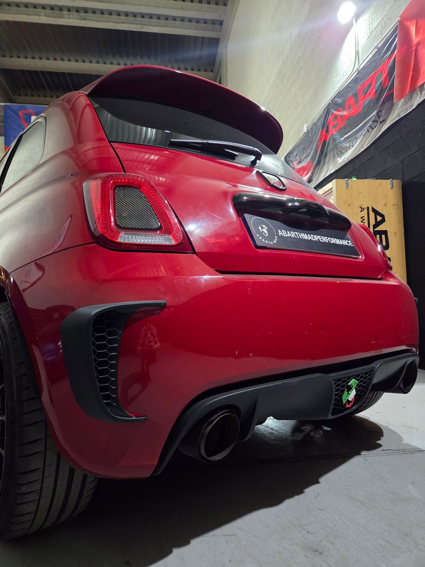 New! Abarth 500 2008-2016 Pre Facelit Pre Restyling Rear Air Vents Deflectores Traseros Paragolpes 3D