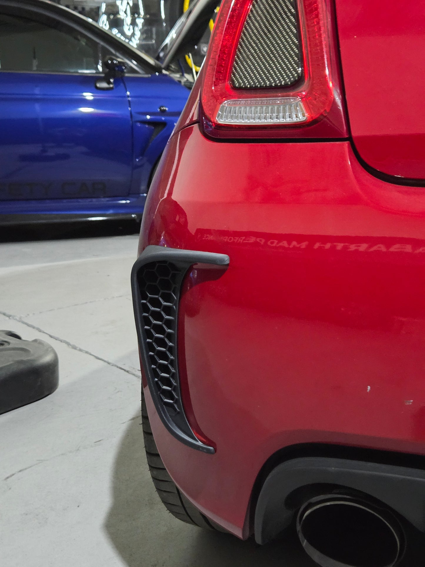 New! Abarth 500 2008-2016 Pre Facelit Pre Restyling Rear Air Vents Deflectores Traseros Paragolpes 3D