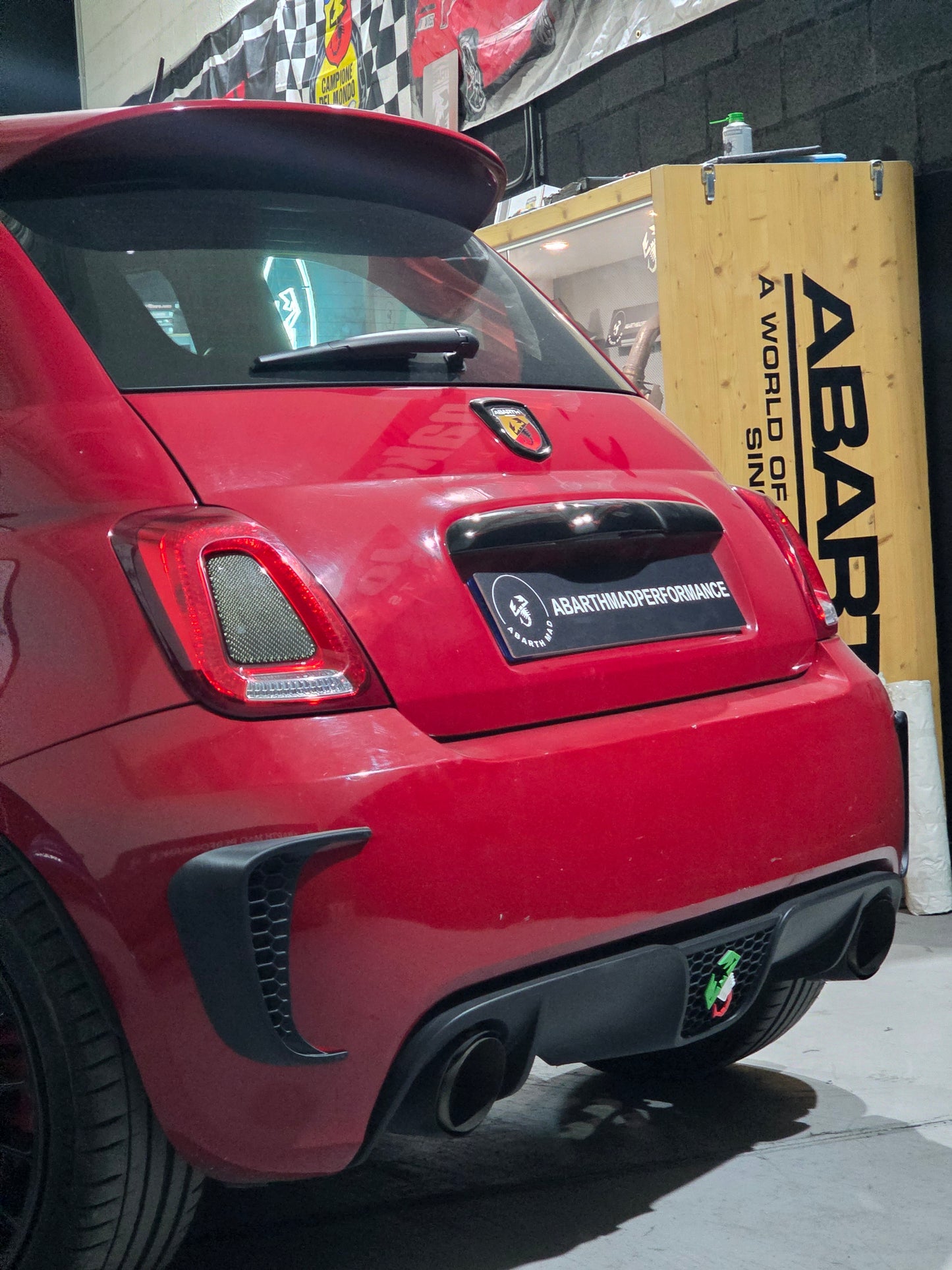 New! Abarth 500 2008-2016 Pre Facelit Pre Restyling Rear Air Vents Deflectores Traseros Paragolpes 3D