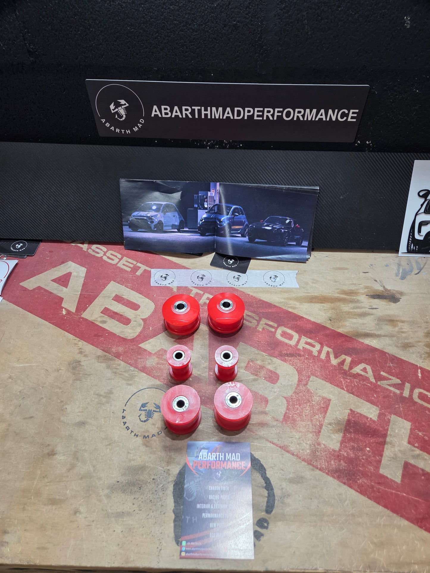 Abarth Fiat 500 Polyurethane Bushings Set Tacos Silentblocks Powerflex Style Kit 6 Pieces