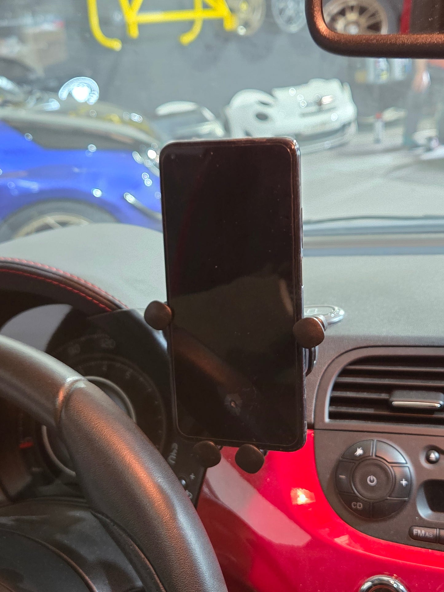 Abarth 500 Soporte Teléfono Cupula Específico Phone Holder Bracket Cluster