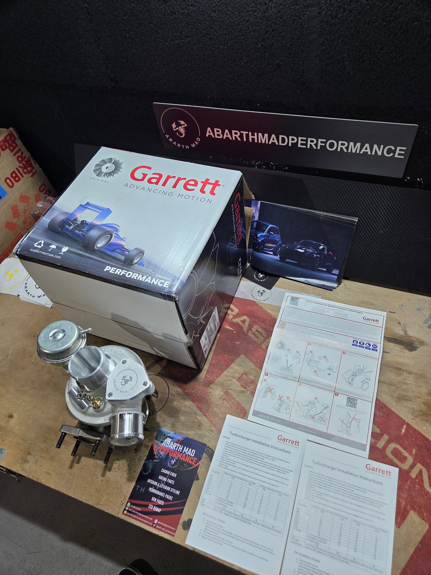 Abarth Turbo Garret NEW Original Powermax Avional 1446 Hibridado up to 250hp