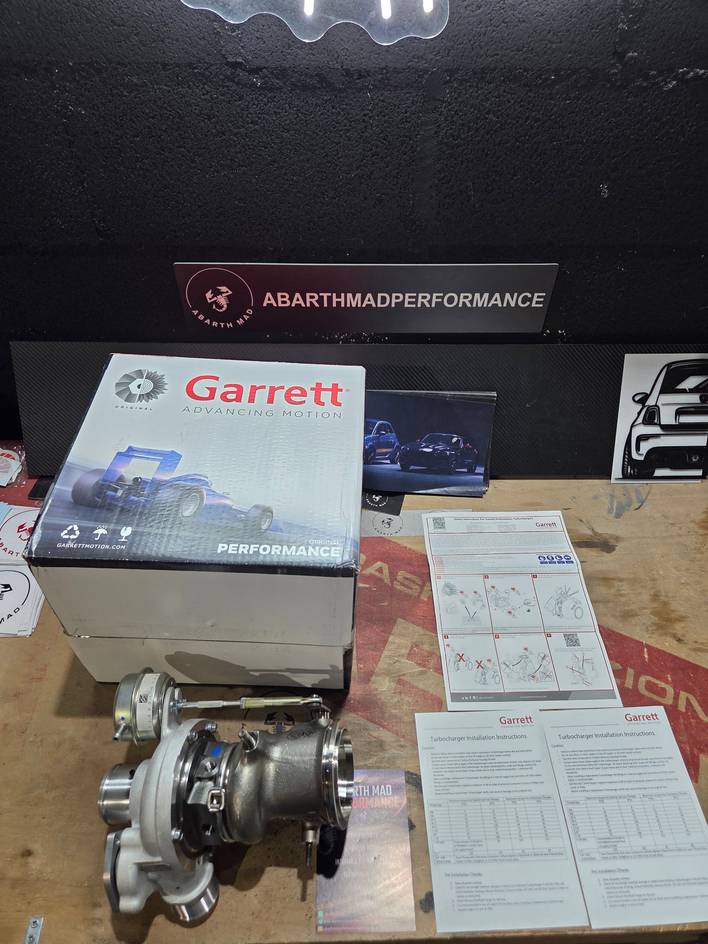 Abarth Turbo Garret NEW Original Powermax Avional 1446 Hibridado up to 250hp