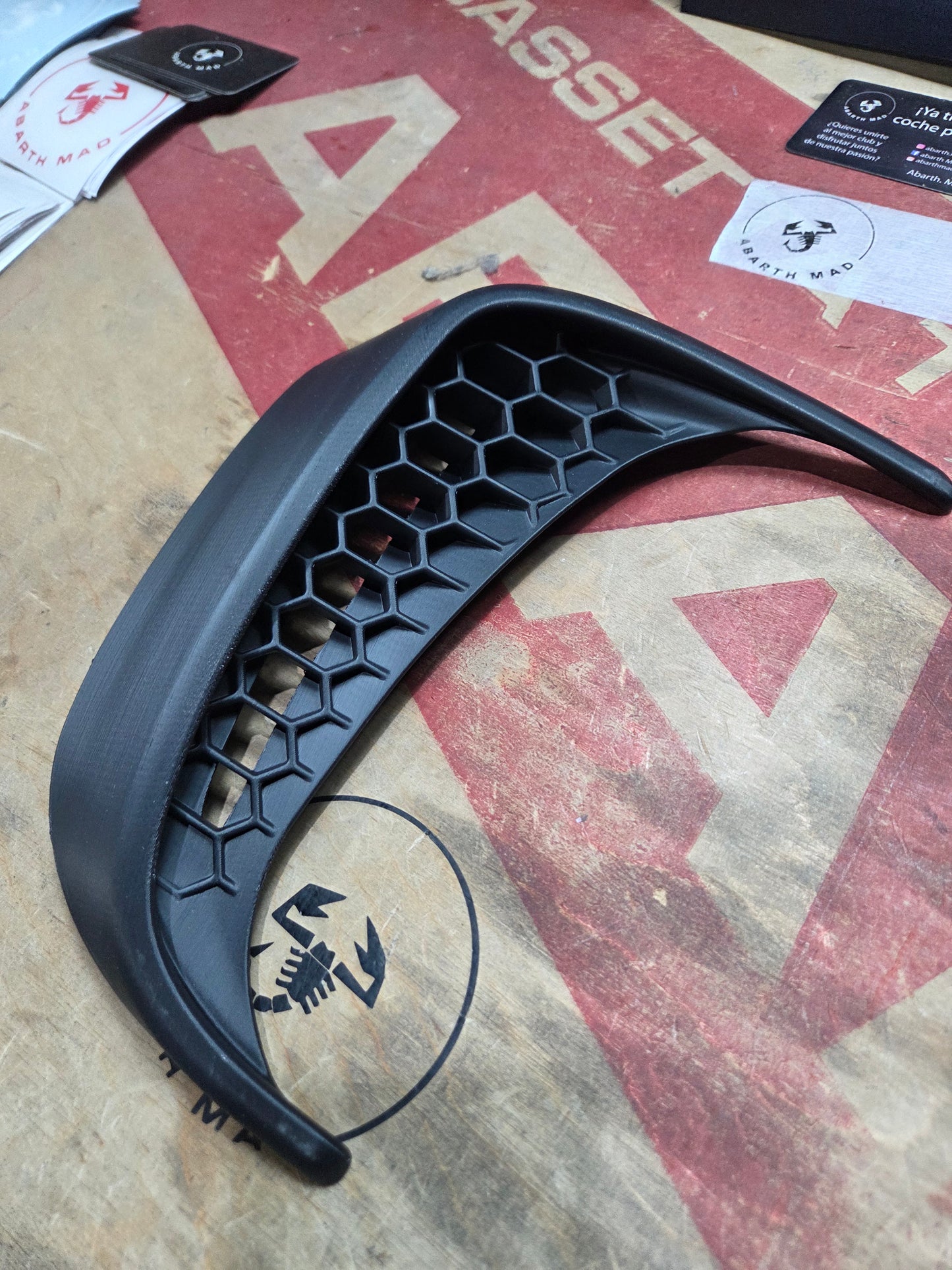 New! Abarth 500 2008-2016 Pre Facelit Pre Restyling Rear Air Vents Deflectores Traseros Paragolpes 3D