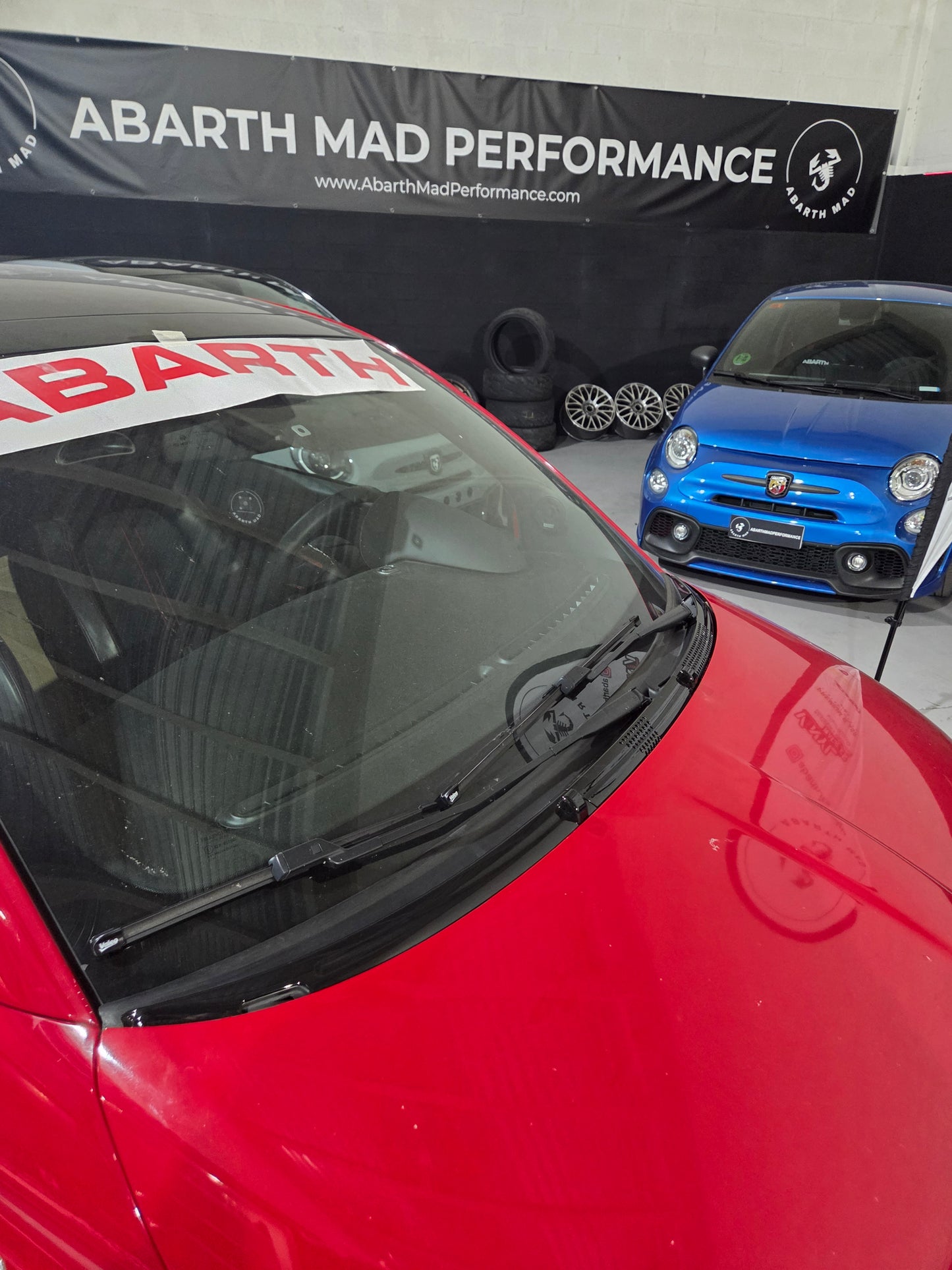 Abarth 500 All Model Cover Windshield Black Gloss ABS Vierteaguas Negro Brillo