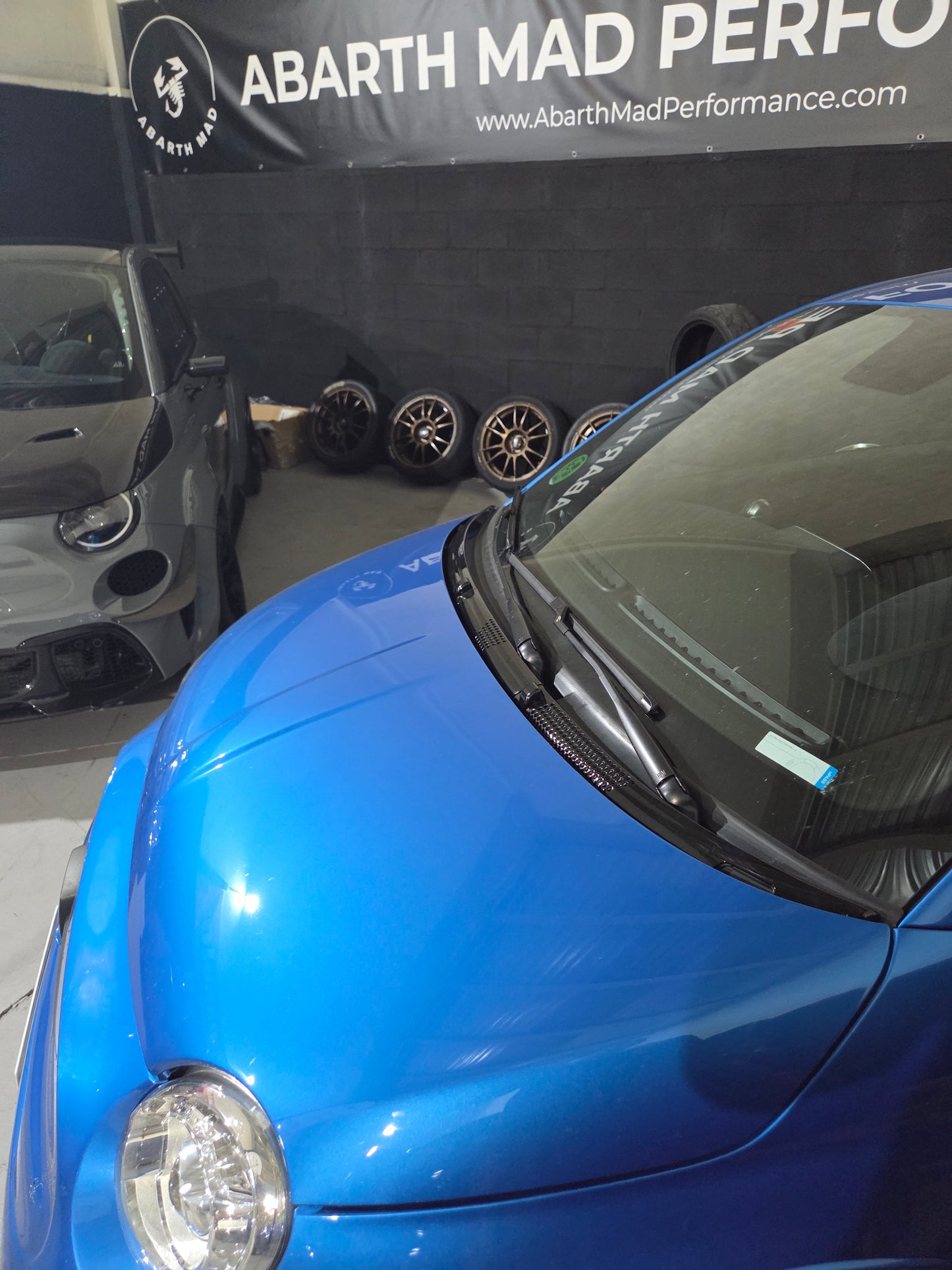 Abarth 500 All Model Cover Windshield Black Gloss ABS Vierteaguas Negro Brillo