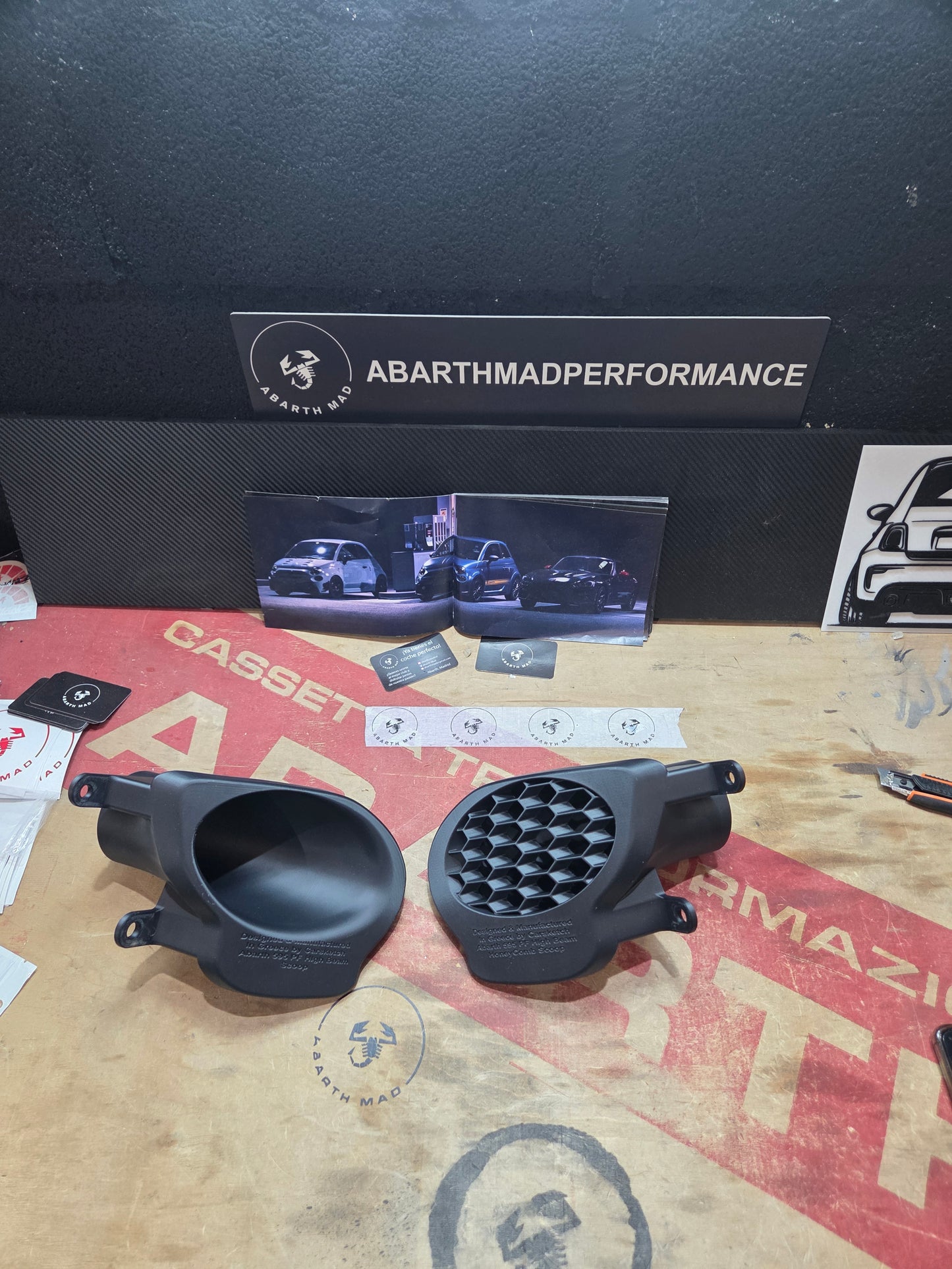 Abarth 2008-2016 Pre Facelift Front Air Ducts Bumper Intake Brakes Vent