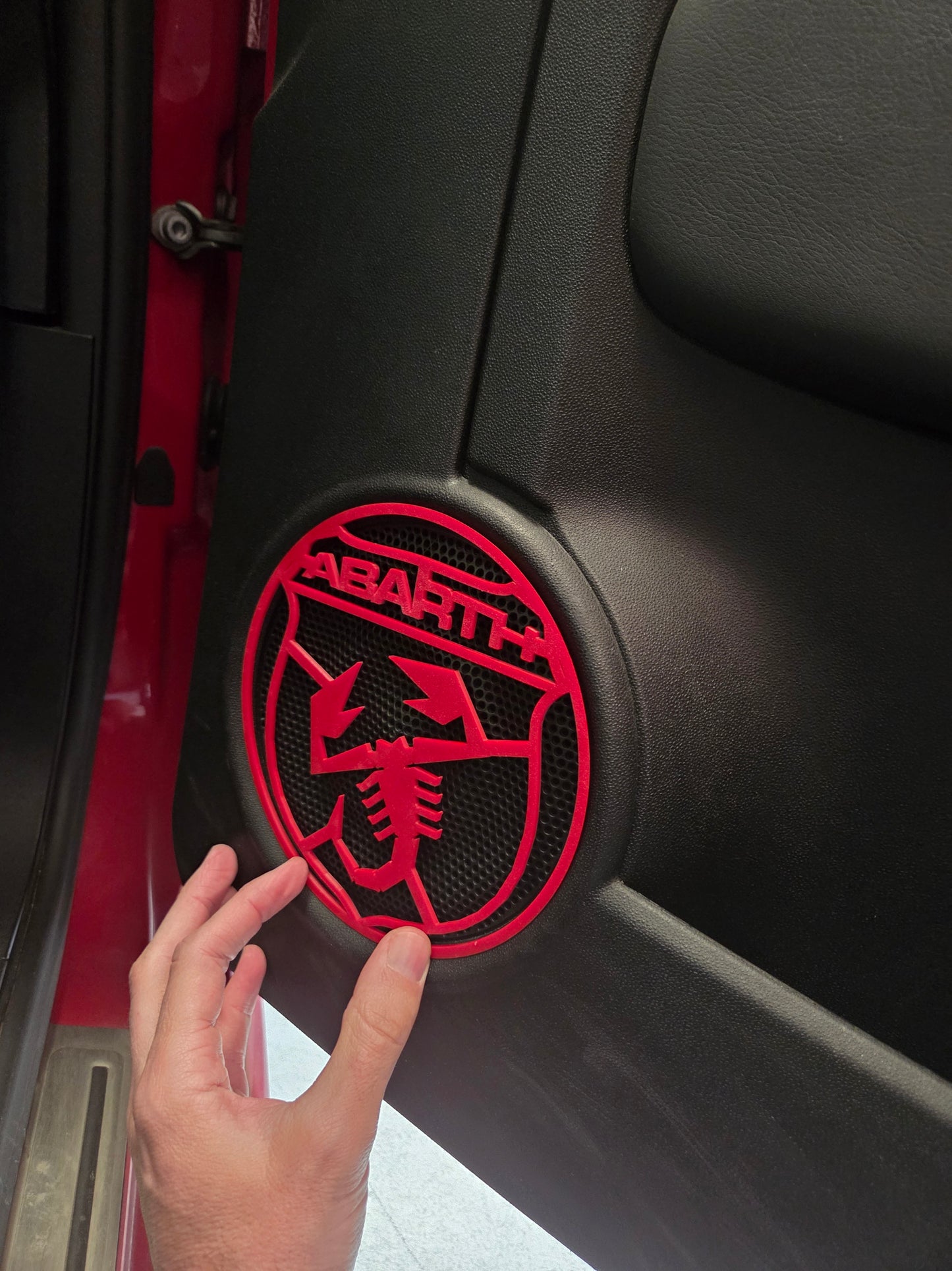 Abarth Fiat 500 Cover 3D Speaker Altavoz Set Pareja (2)