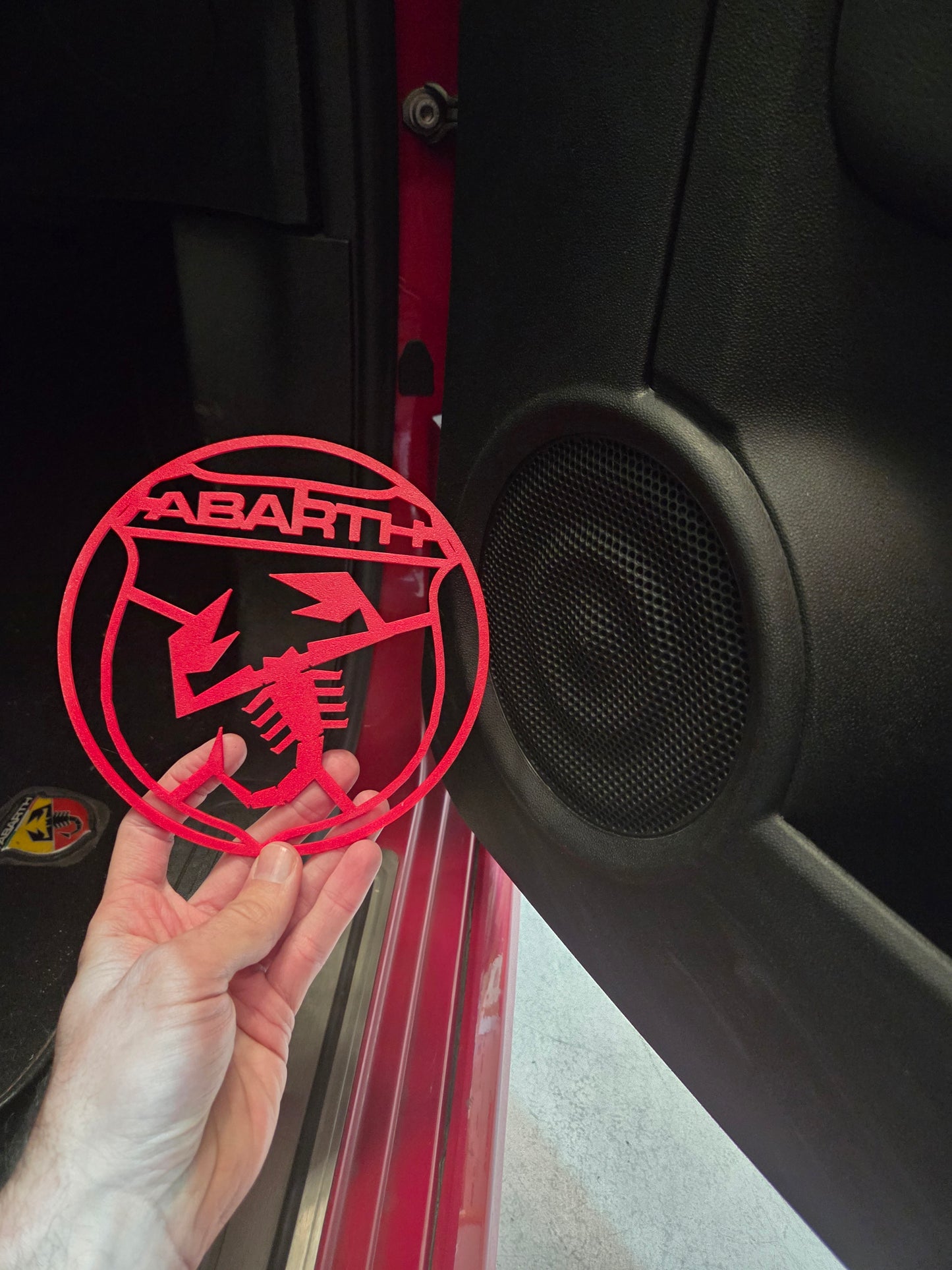 Abarth Fiat 500 Cover 3D Speaker Altavoz Set Pareja (2)