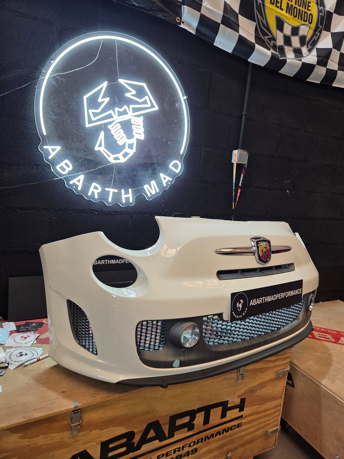 Abarth 08-16 Pre Restyling Prefacelit Paragolpes Frontal Front Bumper USED SALE