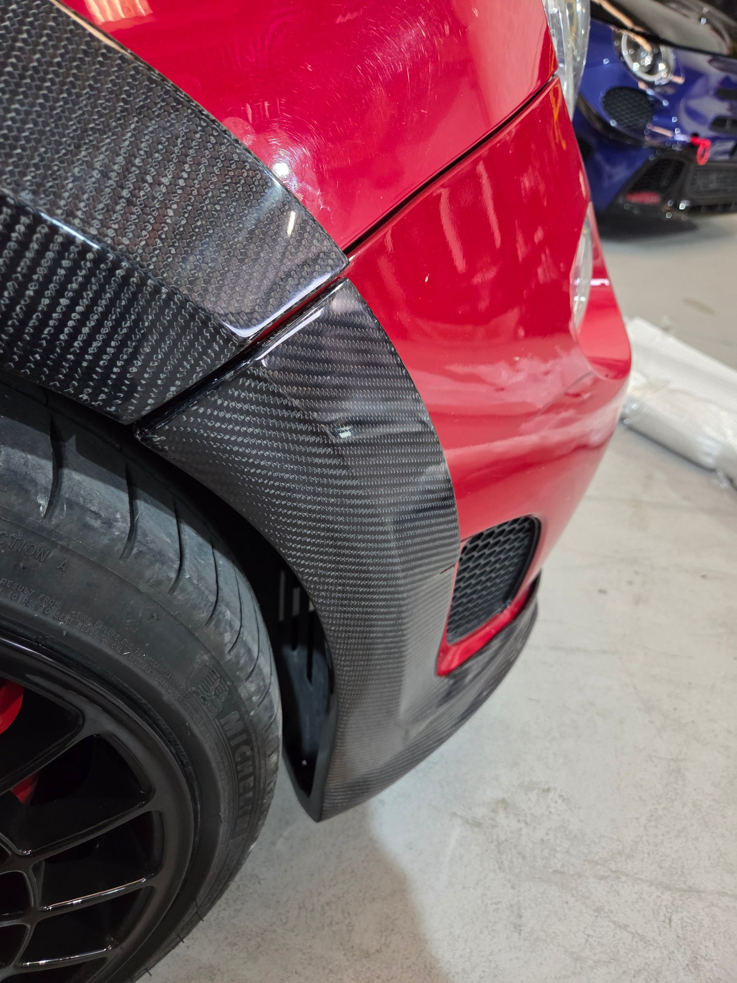 Abarth ALL MODEL S3 S4 Kit 70th Aniversary Carbon Fiber Estético Ensanches Wide Bodykit 100% Fibra de Carbono