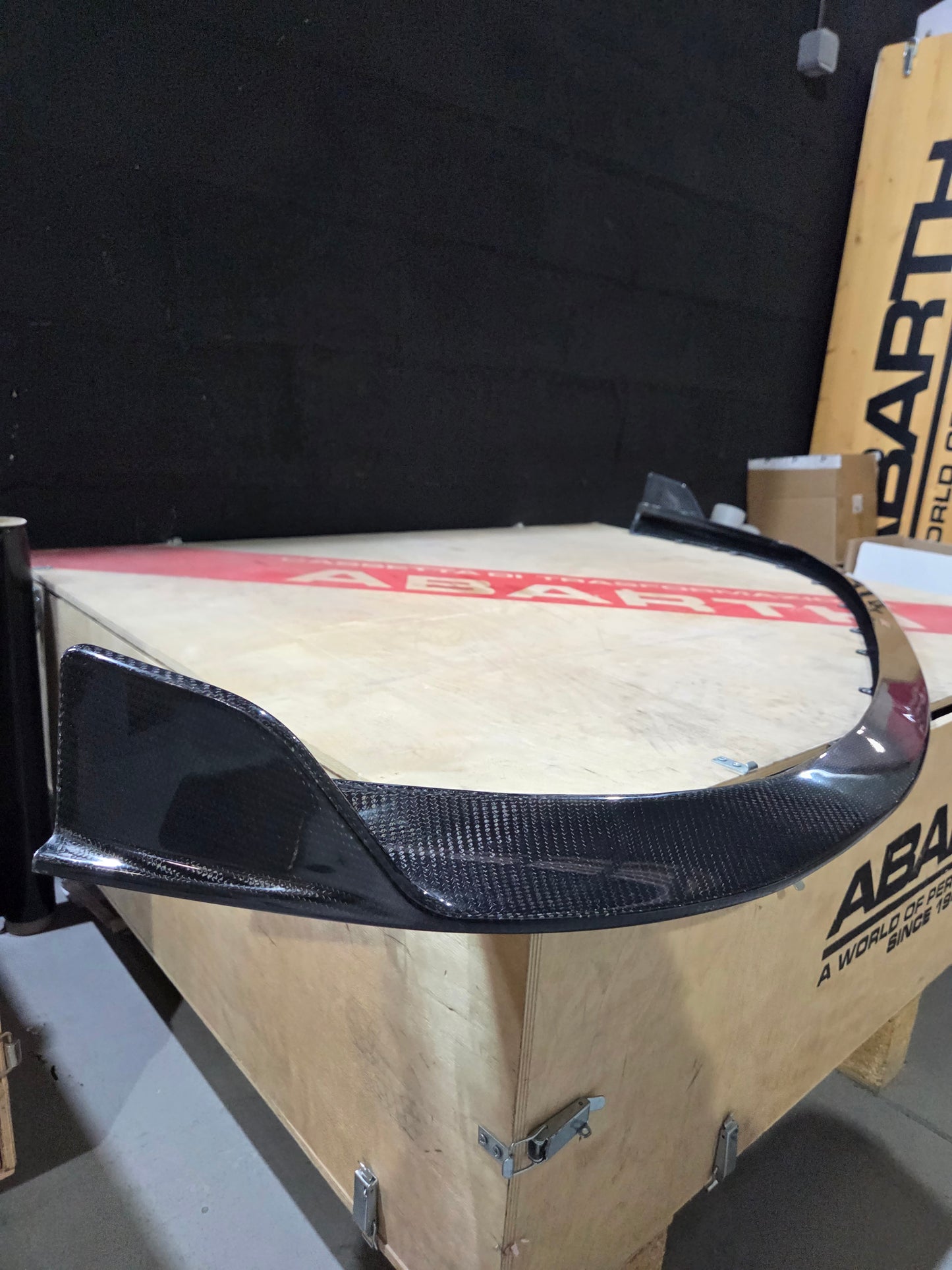 New!! Abarth 500 Full 100% Carbon Fiber Splitter Lip Fibra de Carbono