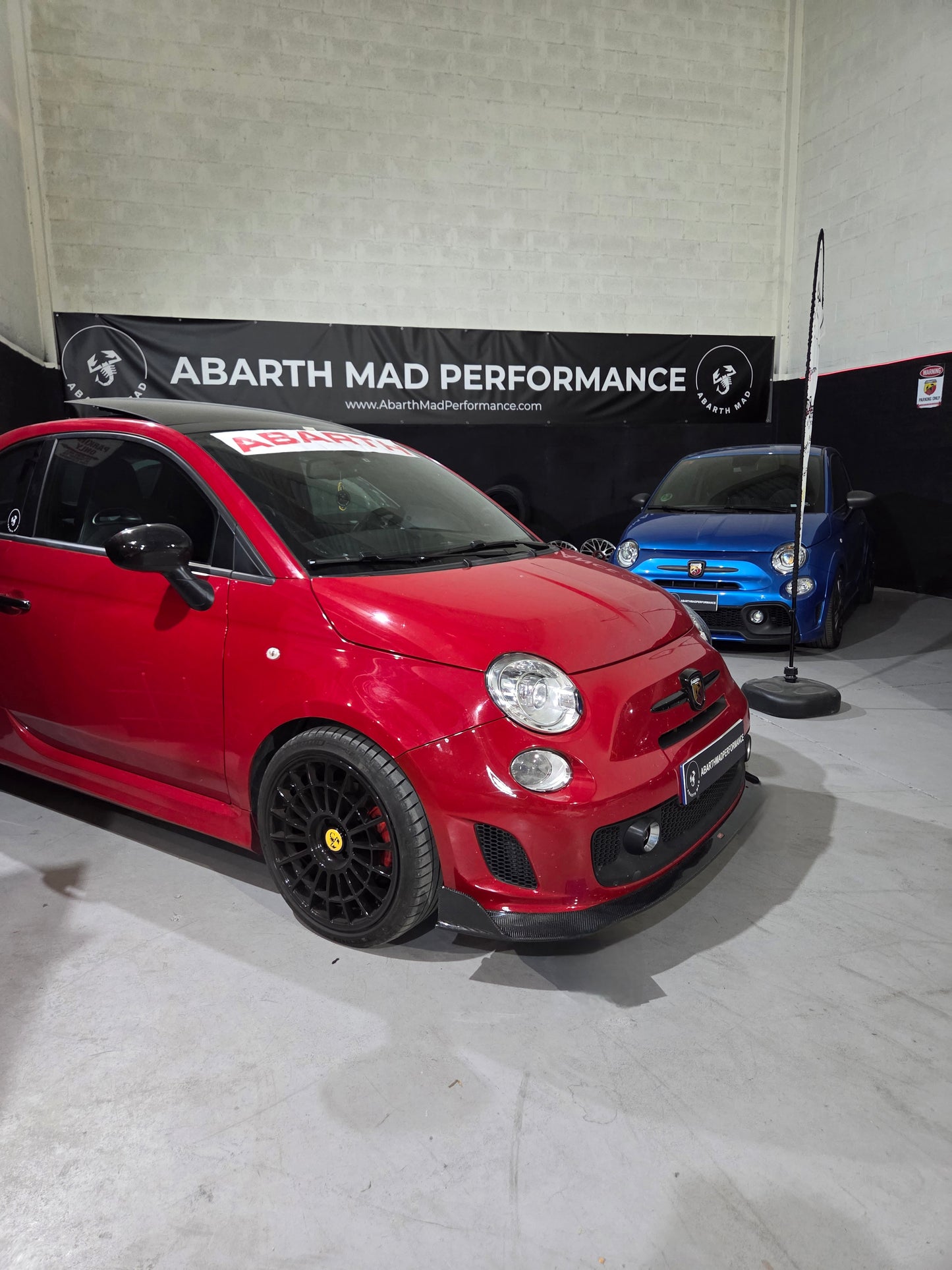 New!! Abarth 500 Full 100% Carbon Fiber Splitter Lip Fibra de Carbono