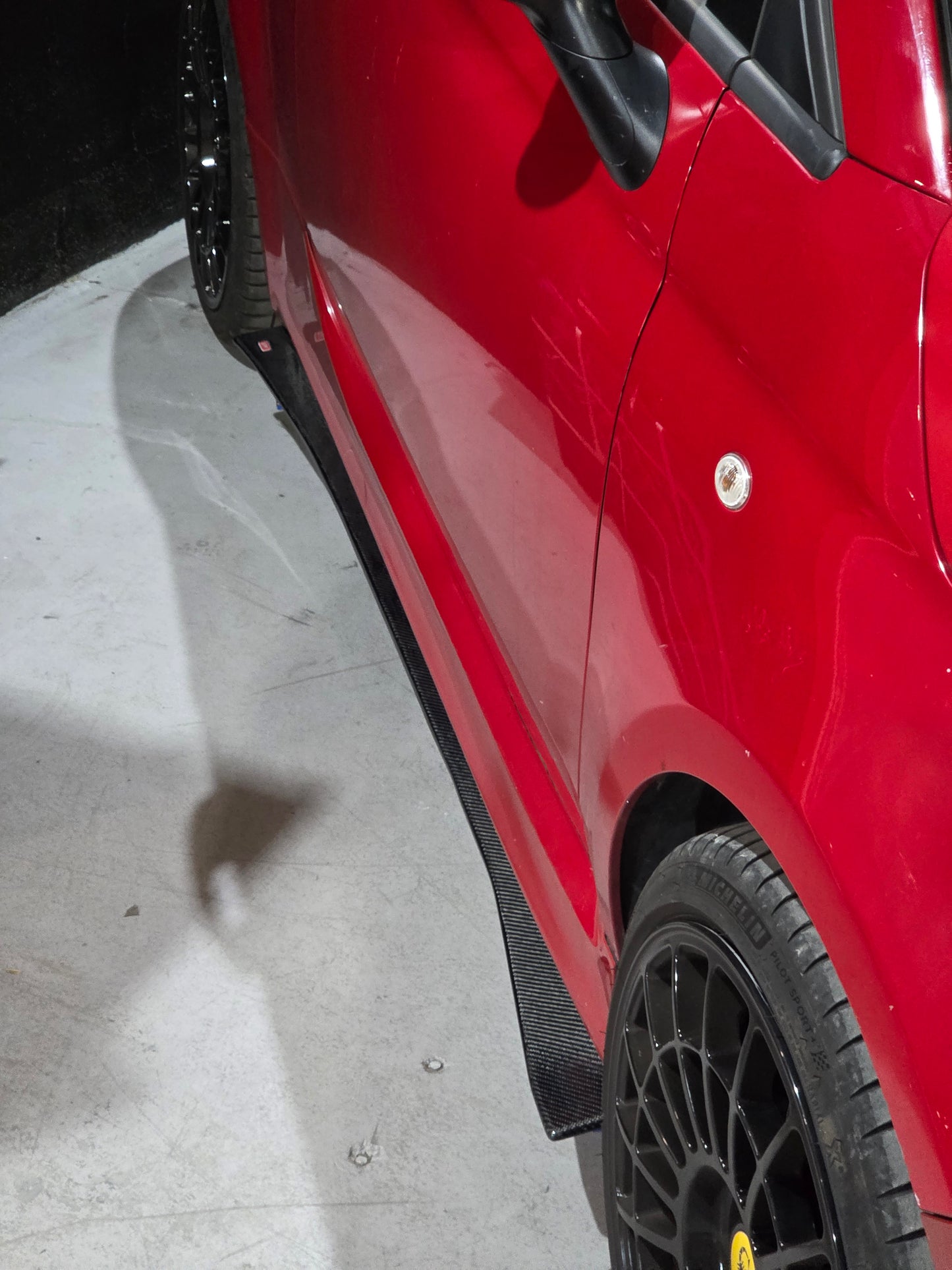 New!! Abarth 500 Full 100% Carbon Fiber Side Skirts (2) Carbono Taloneras