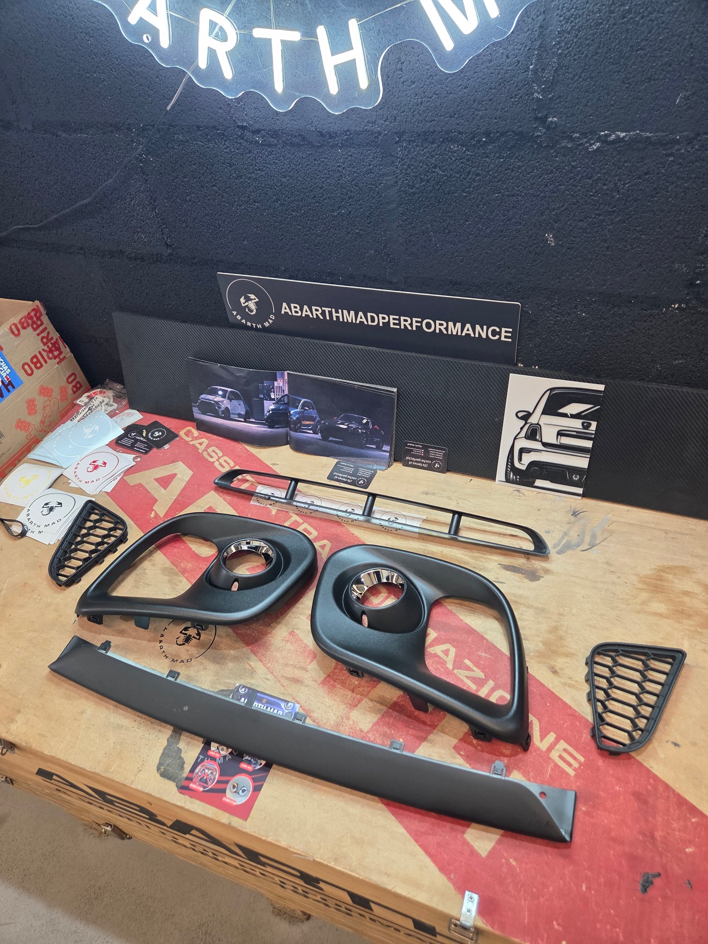 Kit Accessori Paraurti Anteriore Abarth Restyling Completo