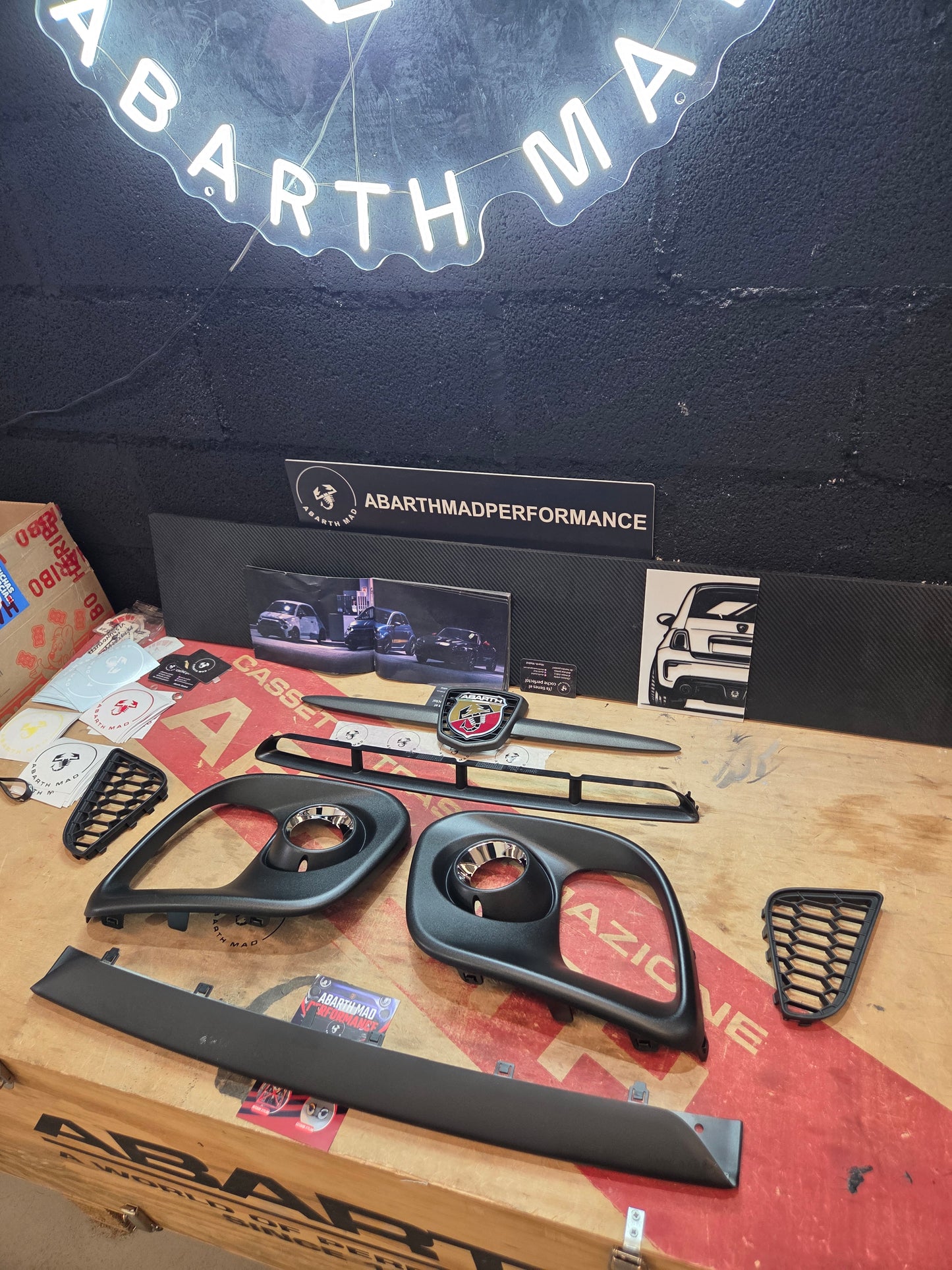 Kit Accessori Paraurti Anteriore Abarth Restyling Completo