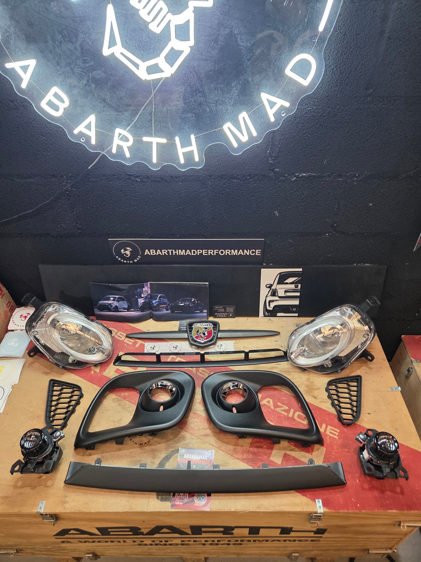 Kit Accessori Paraurti Anteriore Abarth Restyling Completo