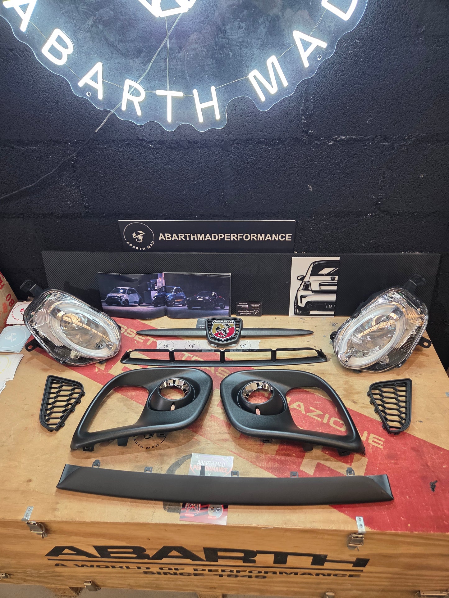 Kit Accessori Paraurti Anteriore Abarth Restyling Completo