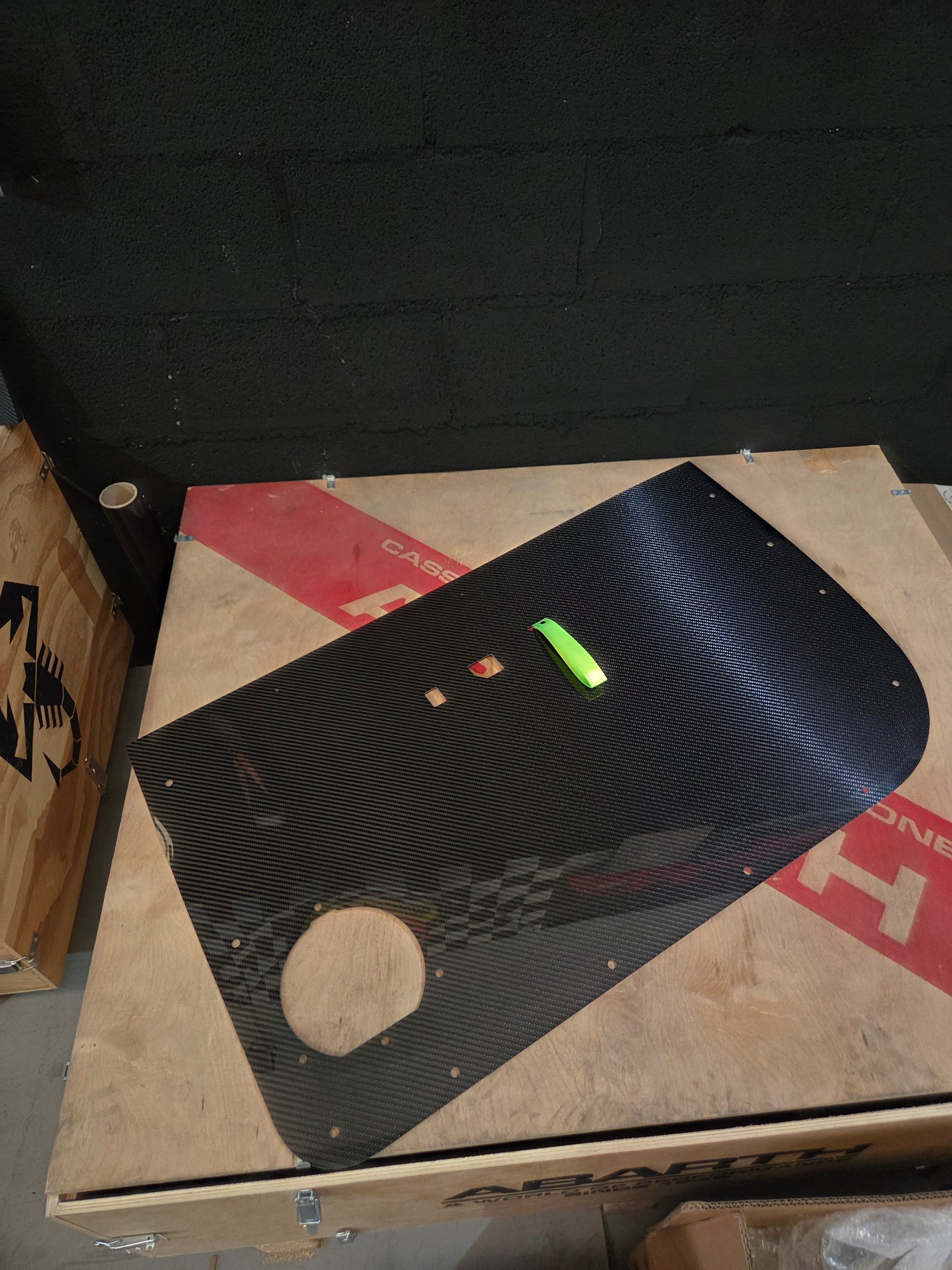 New!! Abarth 500 Fiat Carbon Fiber Door Panel (2) Puertas Paneles tipo Biposto
