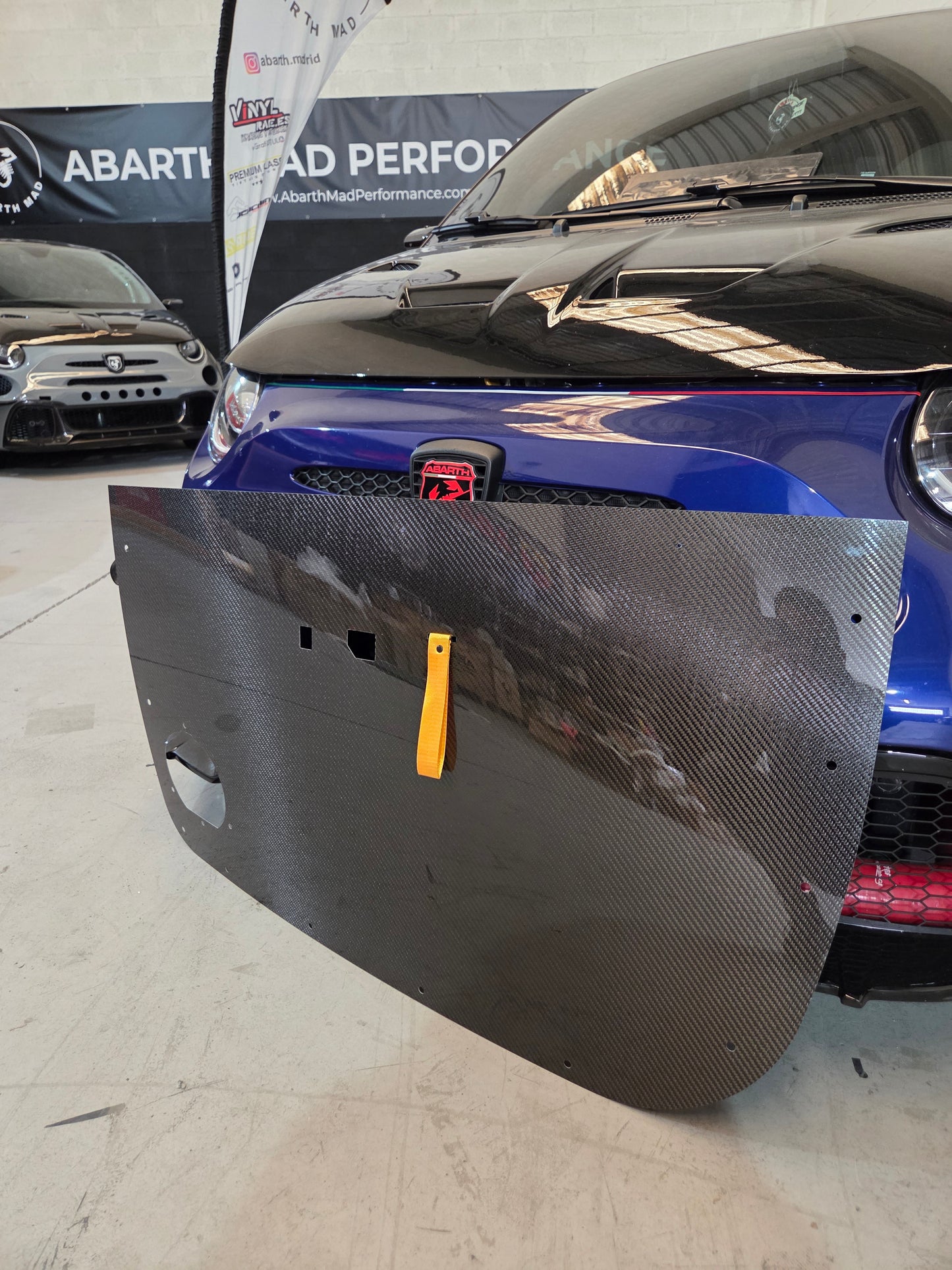 New!! Abarth 500 Fiat Carbon Fiber Door Panel (2) Puertas Paneles tipo Biposto